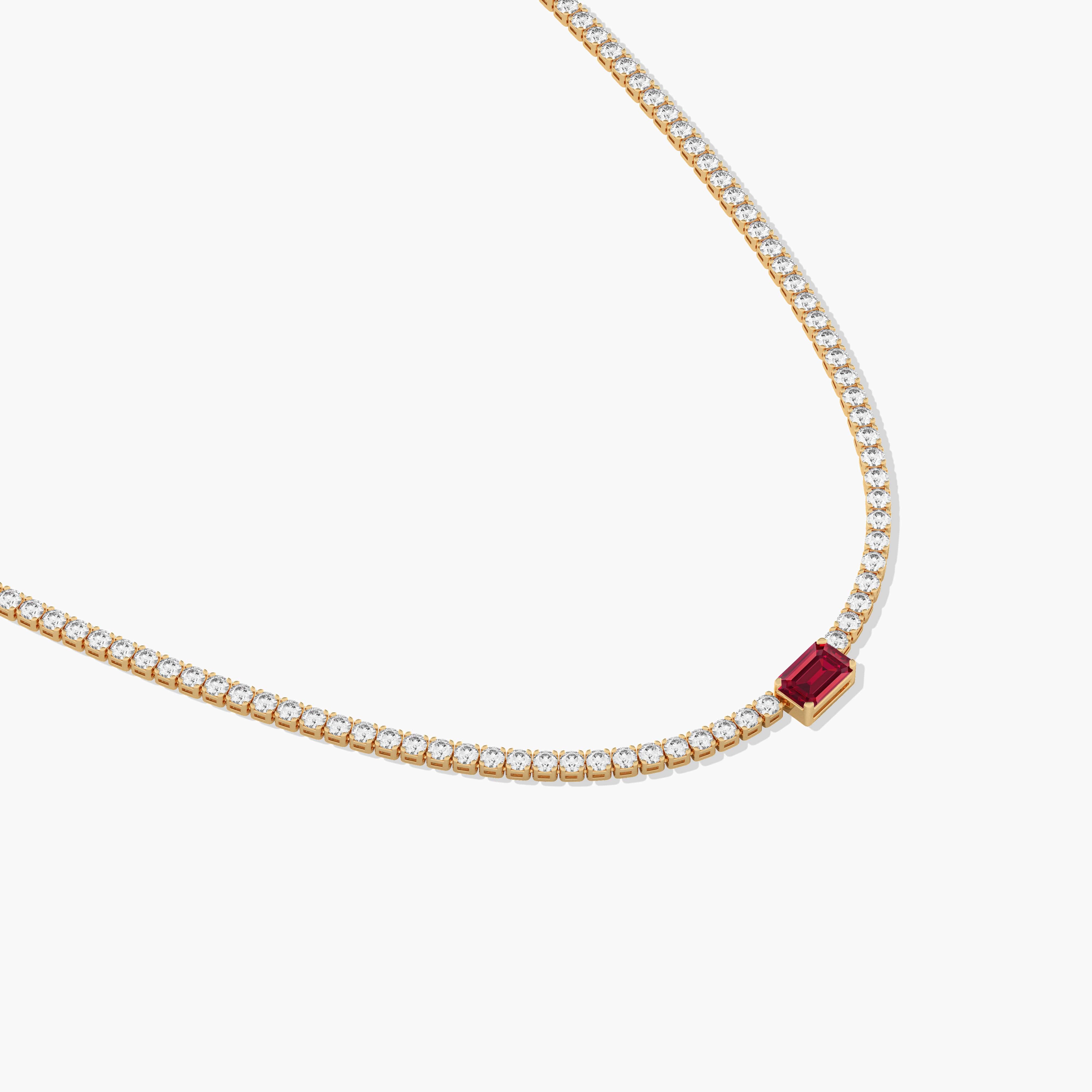 diamond necklace ruby