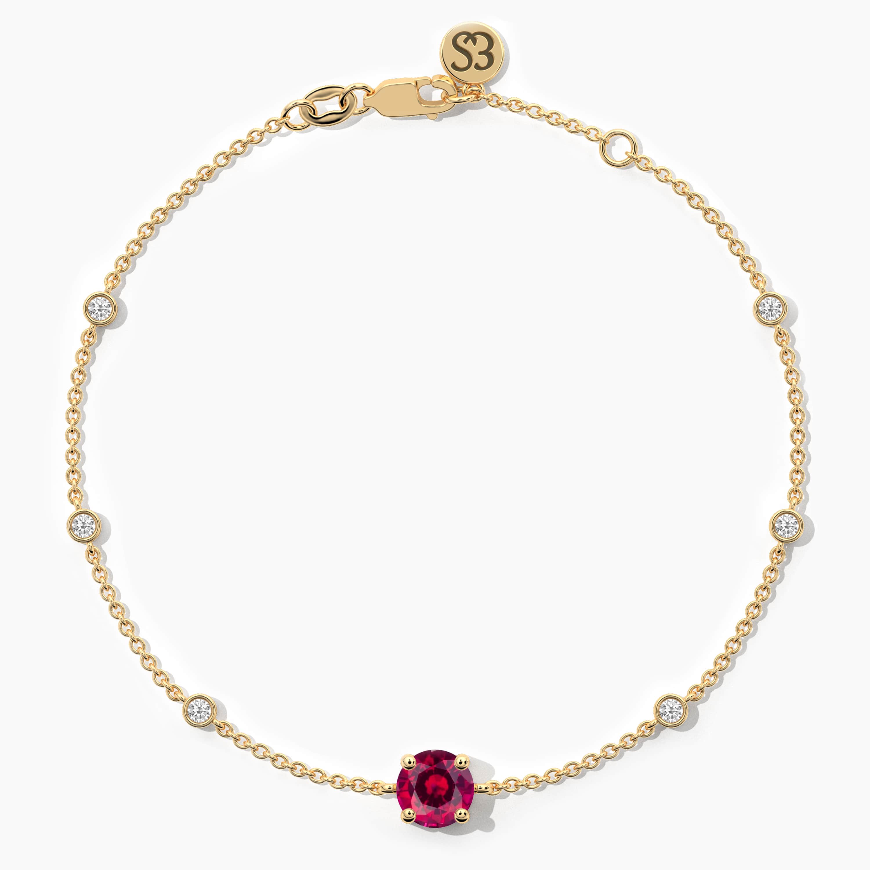 ruby and diamond bracelet