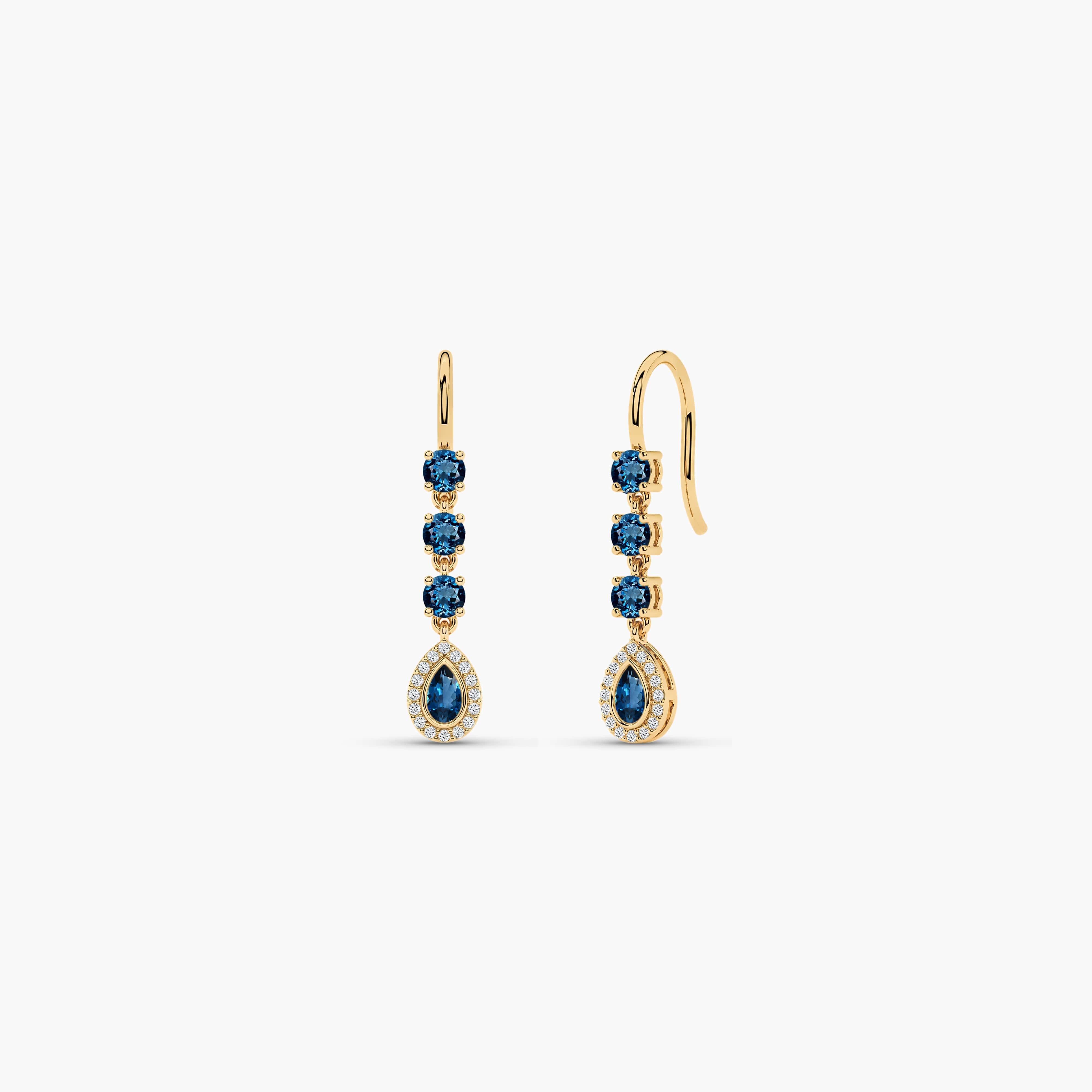 sapphire earring