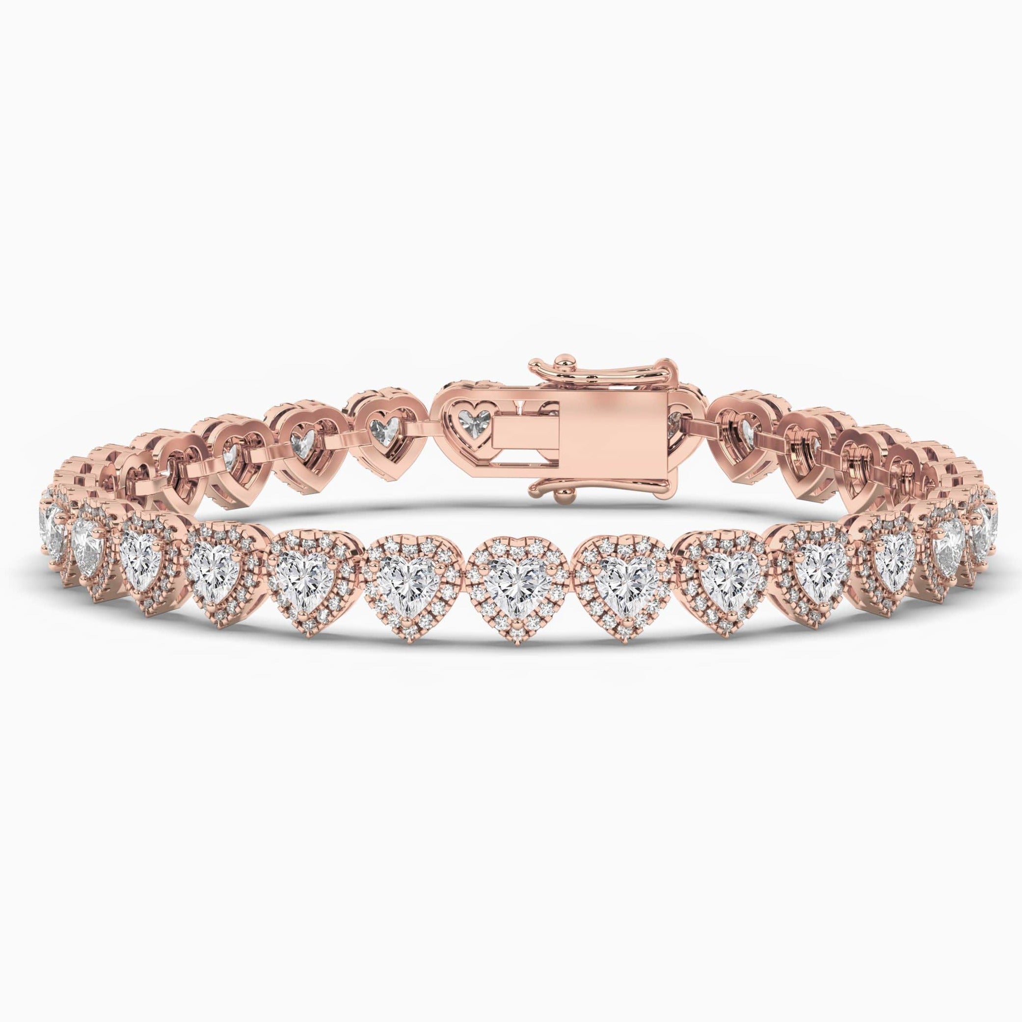 Rose Gold Radiant Diamond Bracelet 