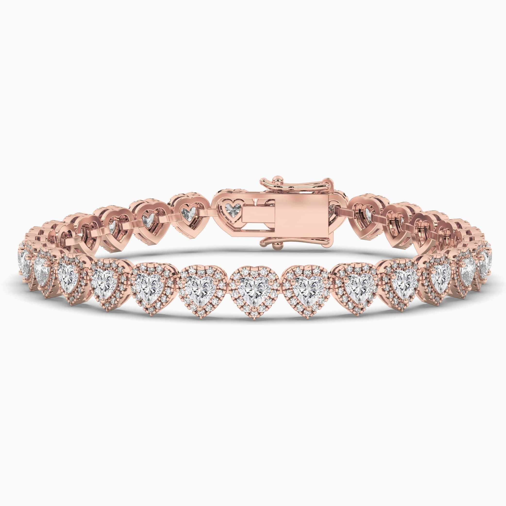 Rose Gold Radiant Diamond Bracelet 