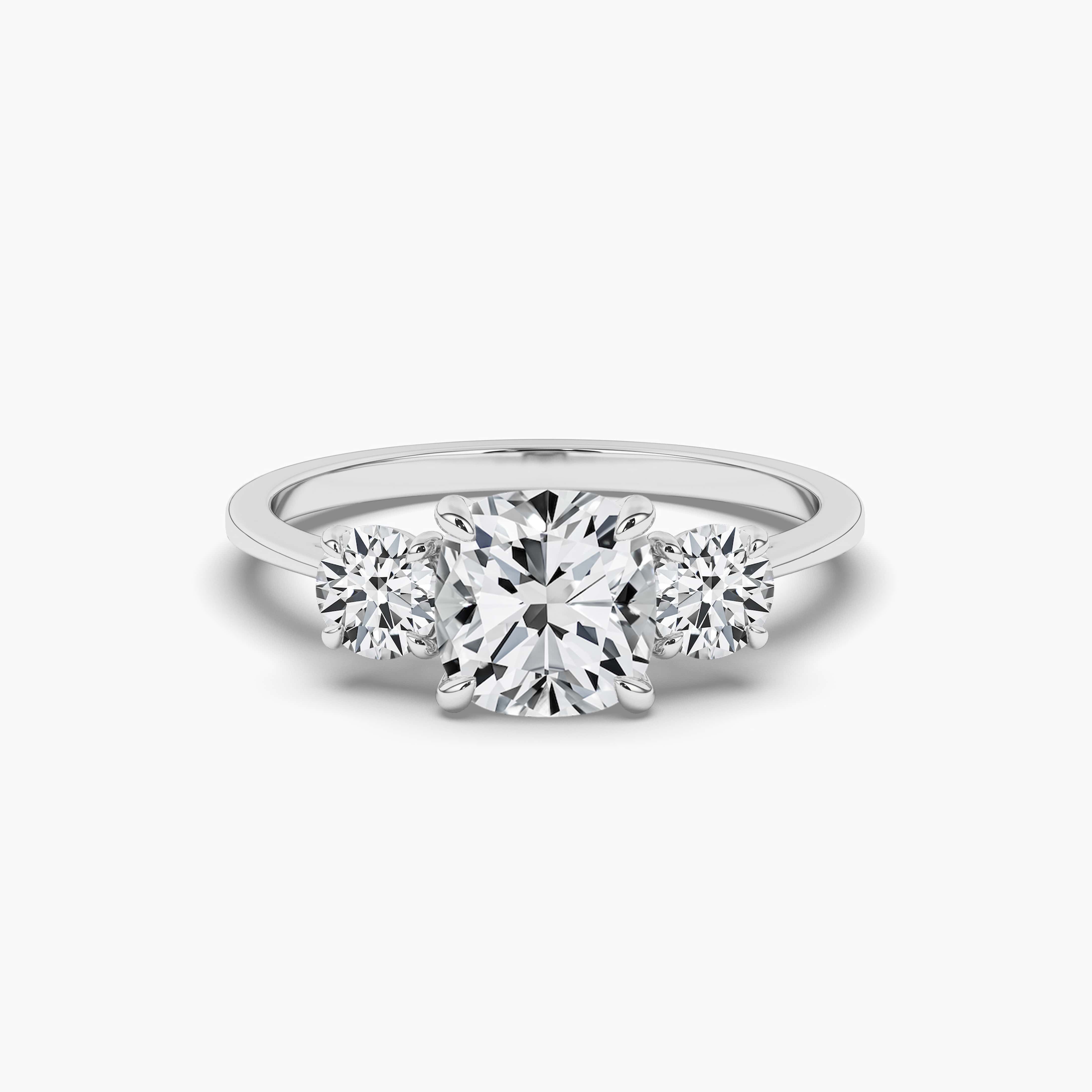 1 Carat Elongated Cushion Cut Diamond Ring