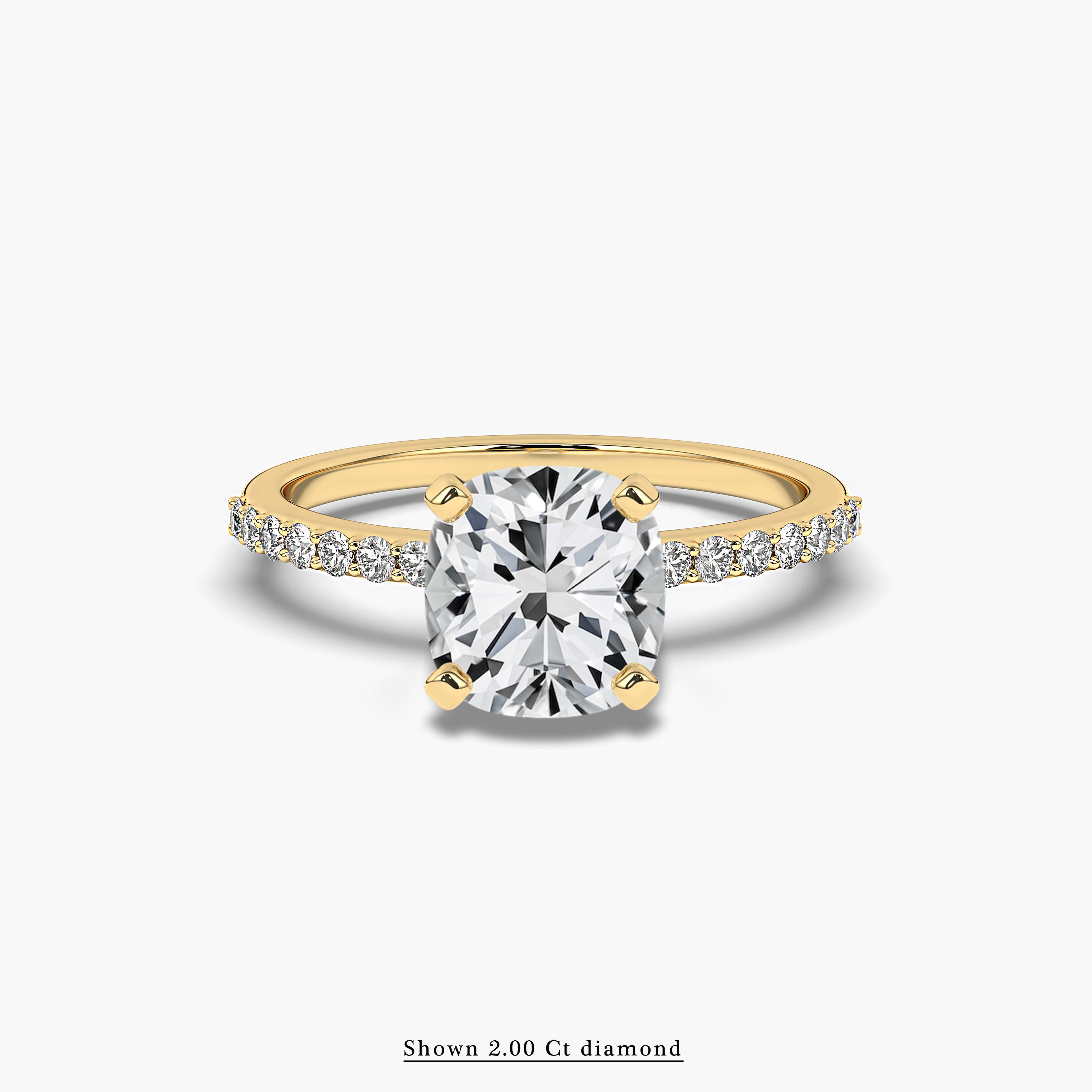 Pave Diamond Engagement Ring