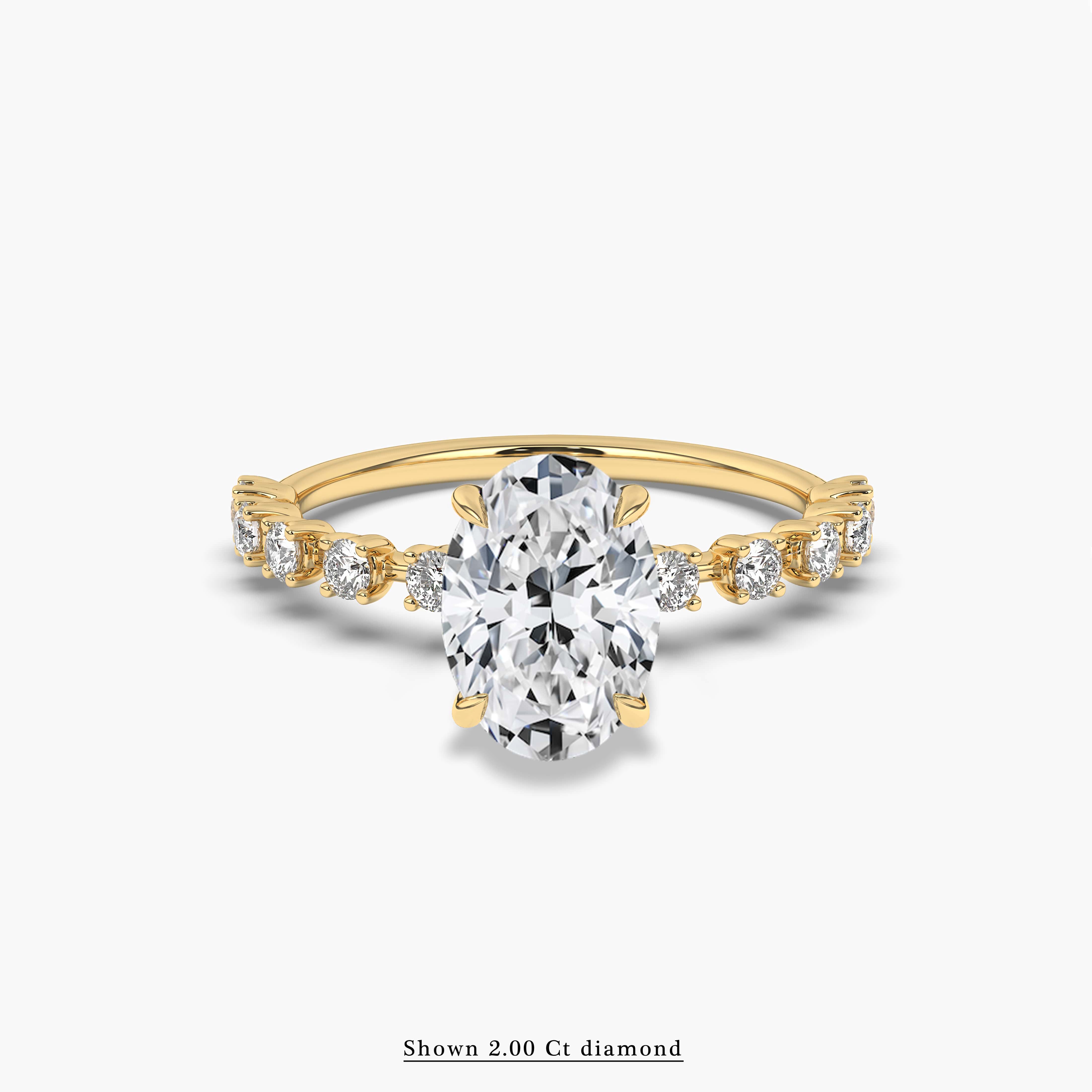 Oval Cut Solitaire Engagement Ring 