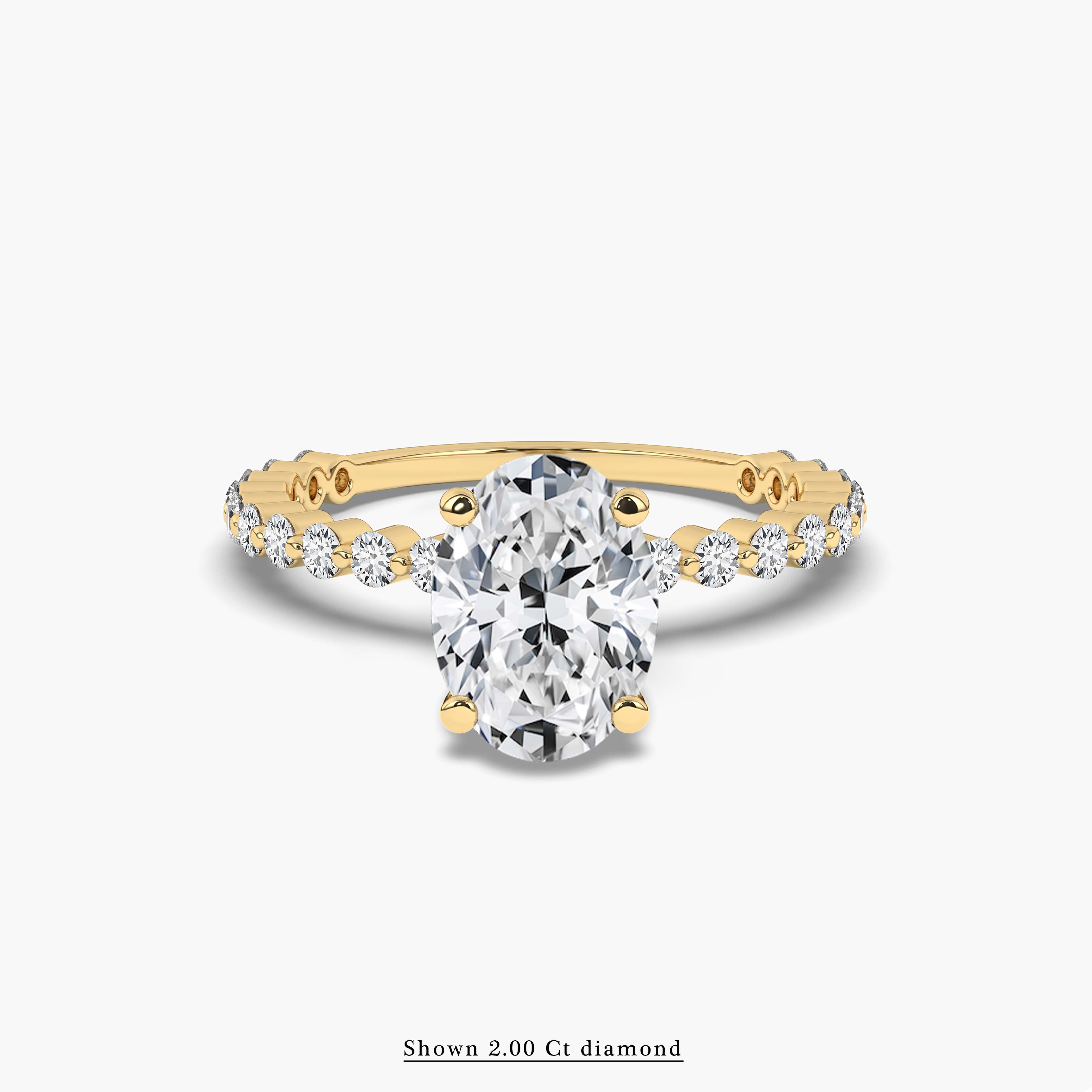 gold diamond solitaire ring