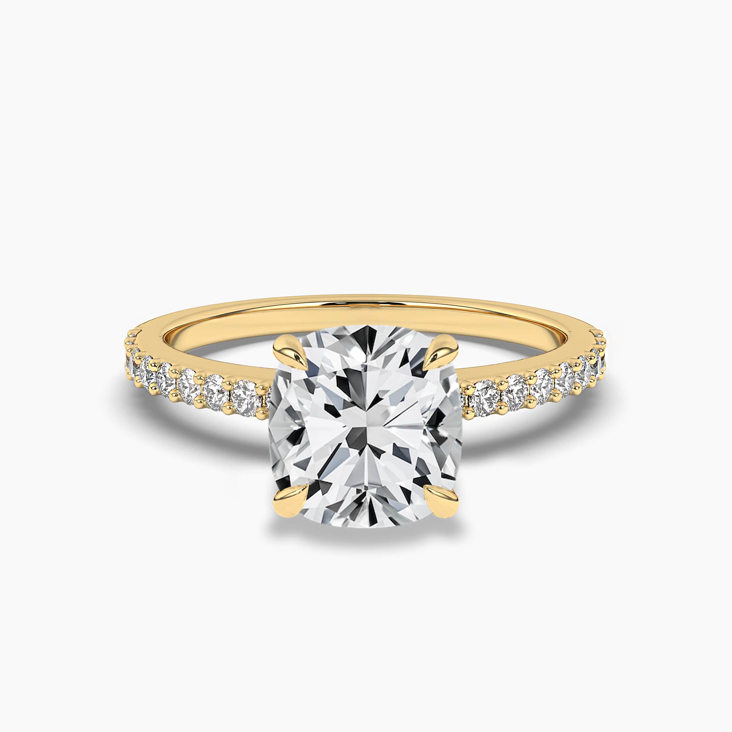 engagement ring cushion cut