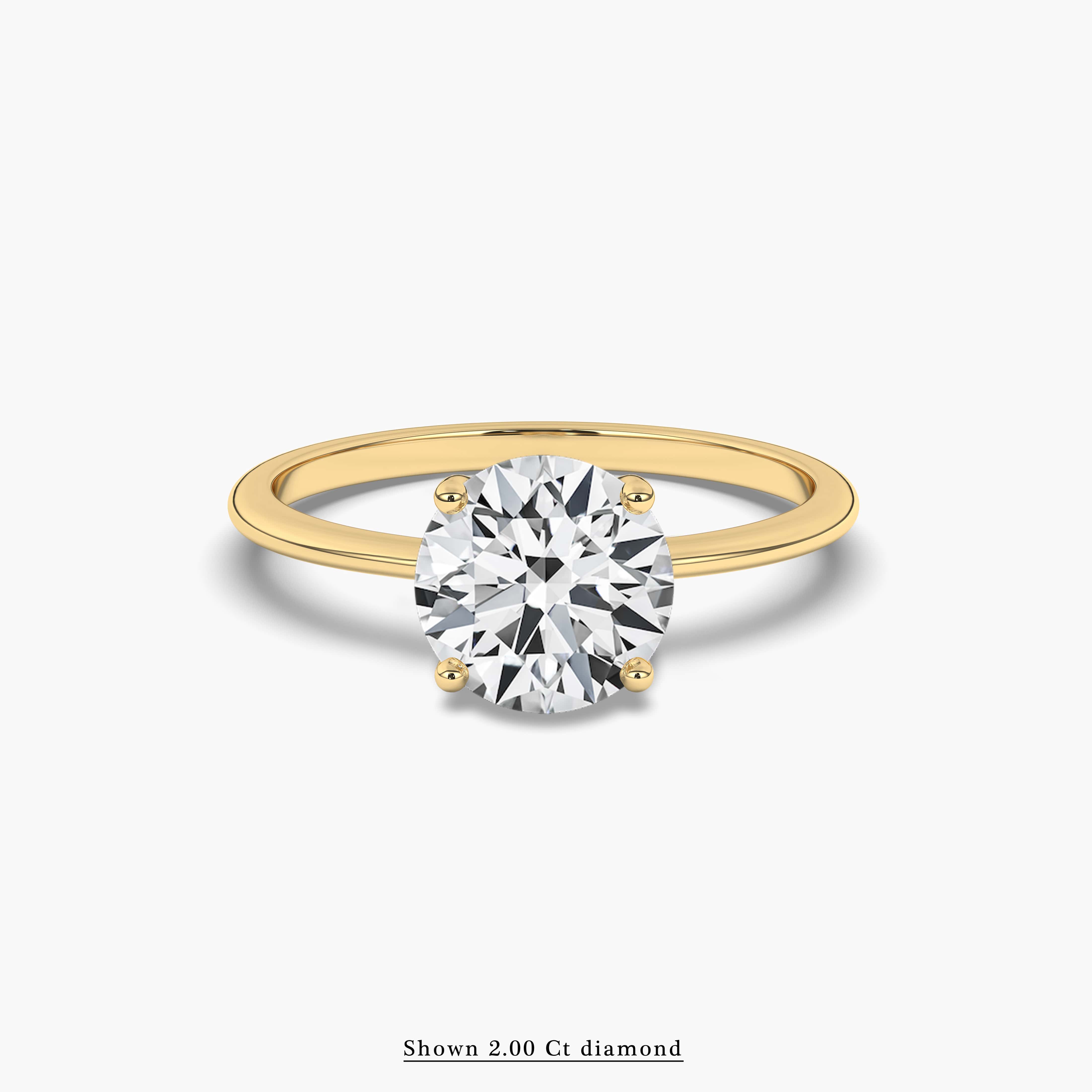 Round Diamond Solitaire Engagement Ring