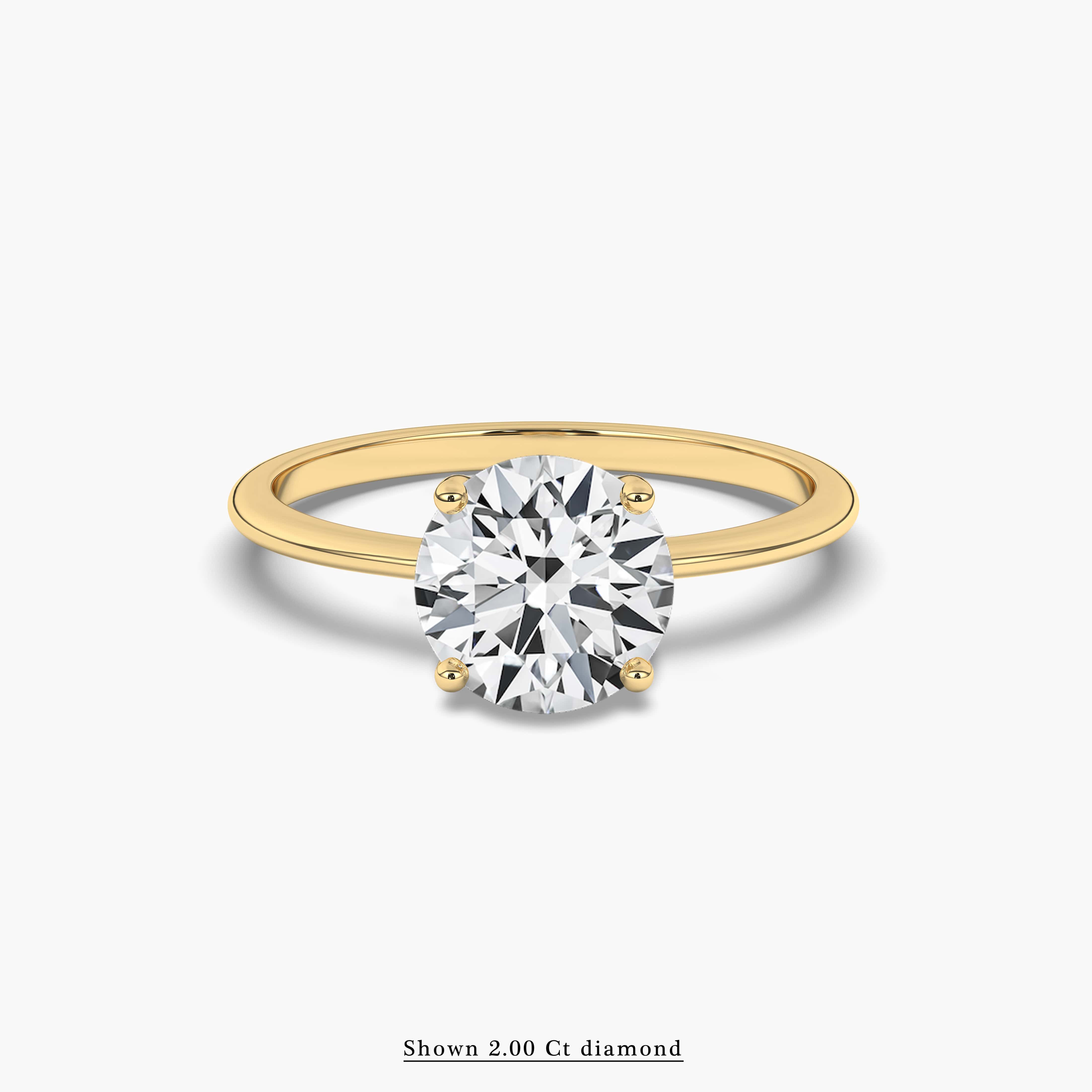 Brilliant Cut Diamond Solitaire Engagement Ring