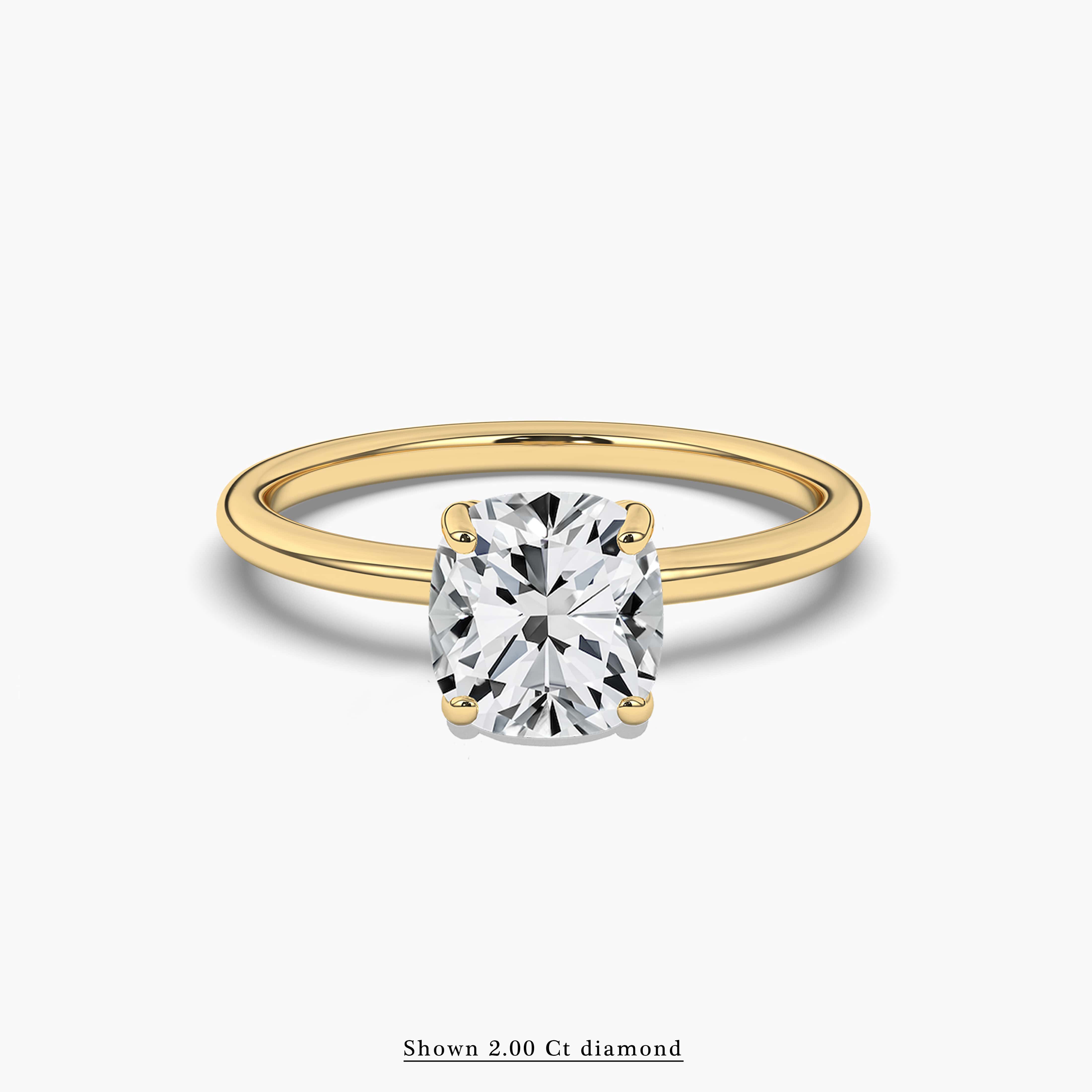 ladies solitaire diamond ring