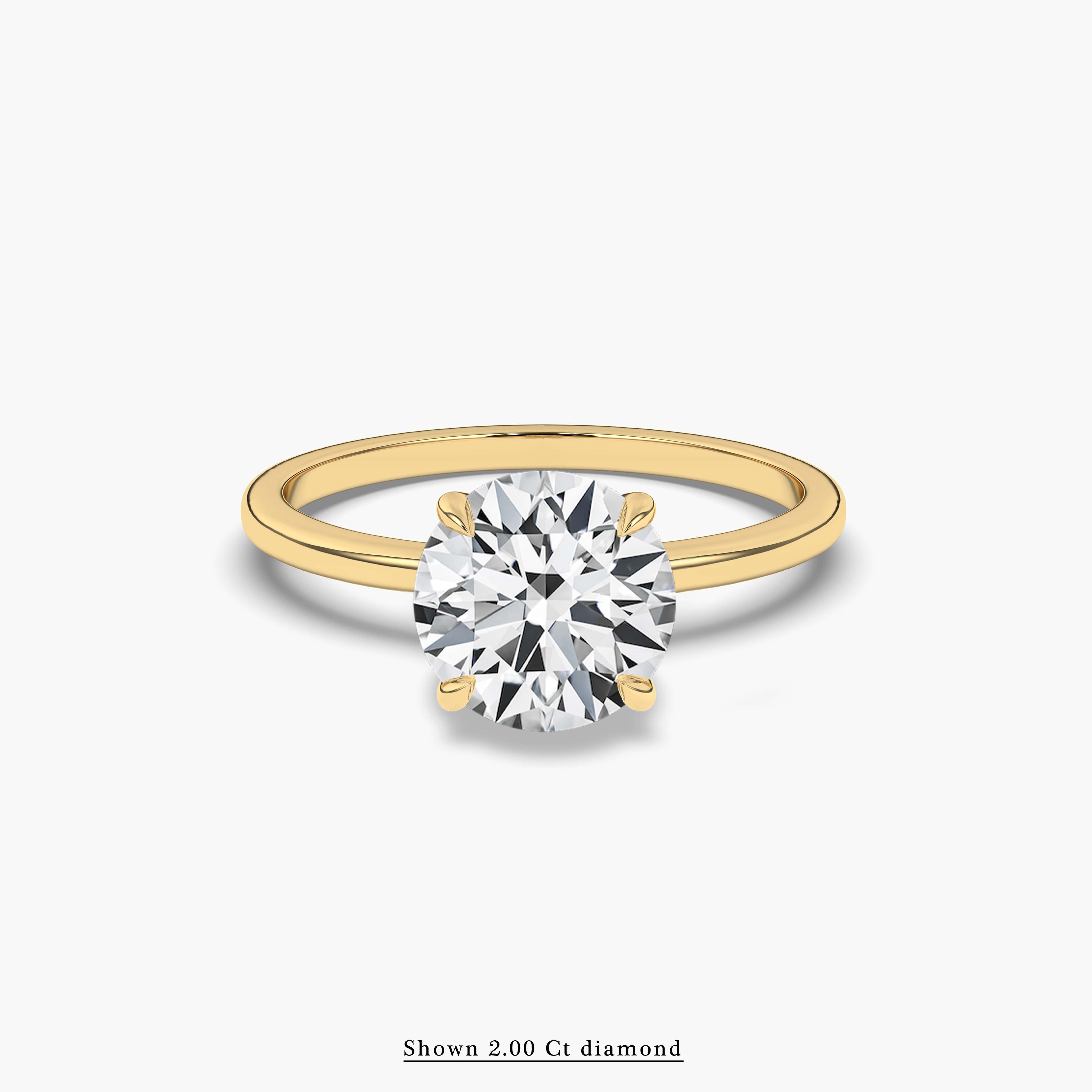 2.00 ct hidden halo engagement rings