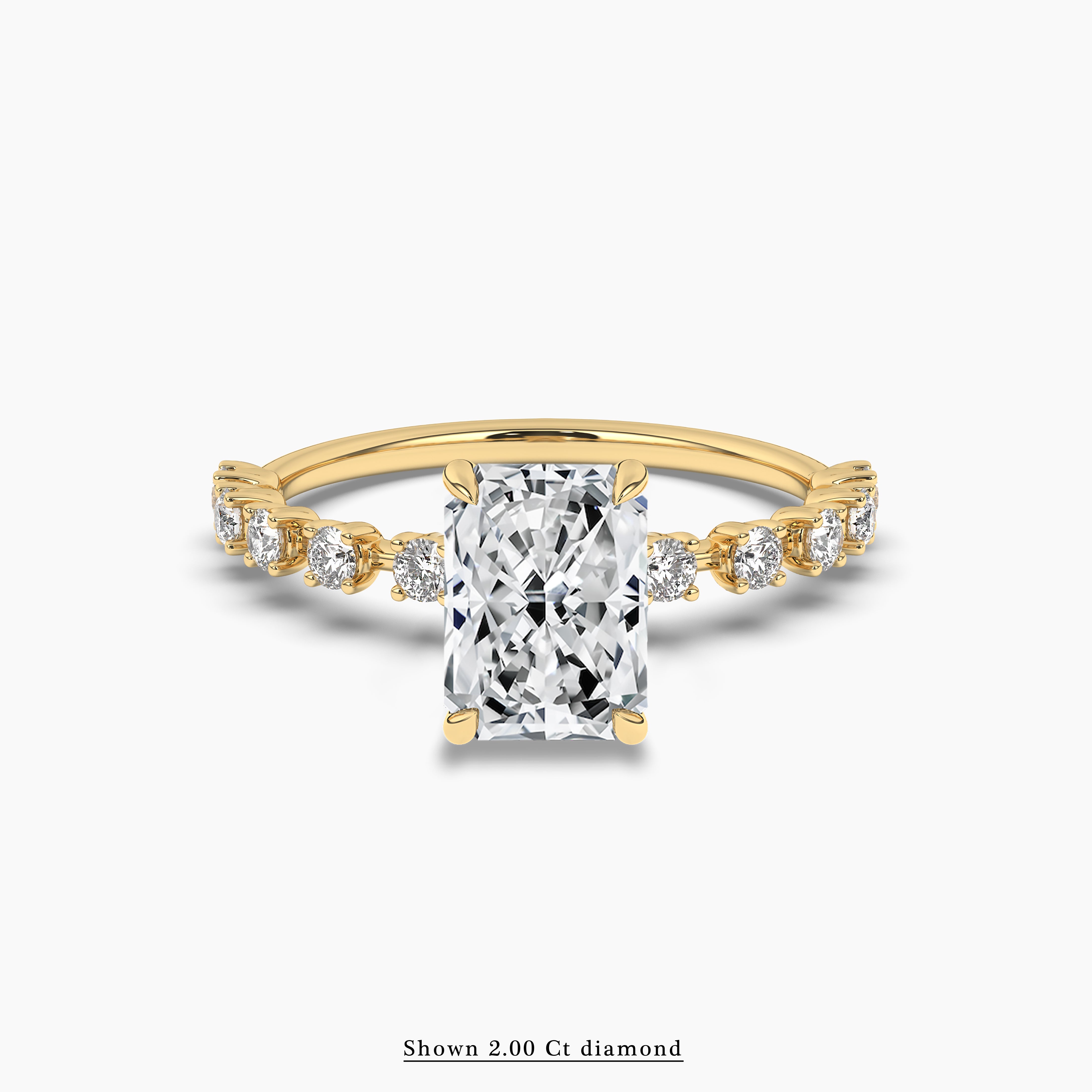 radiant cut engagement rings