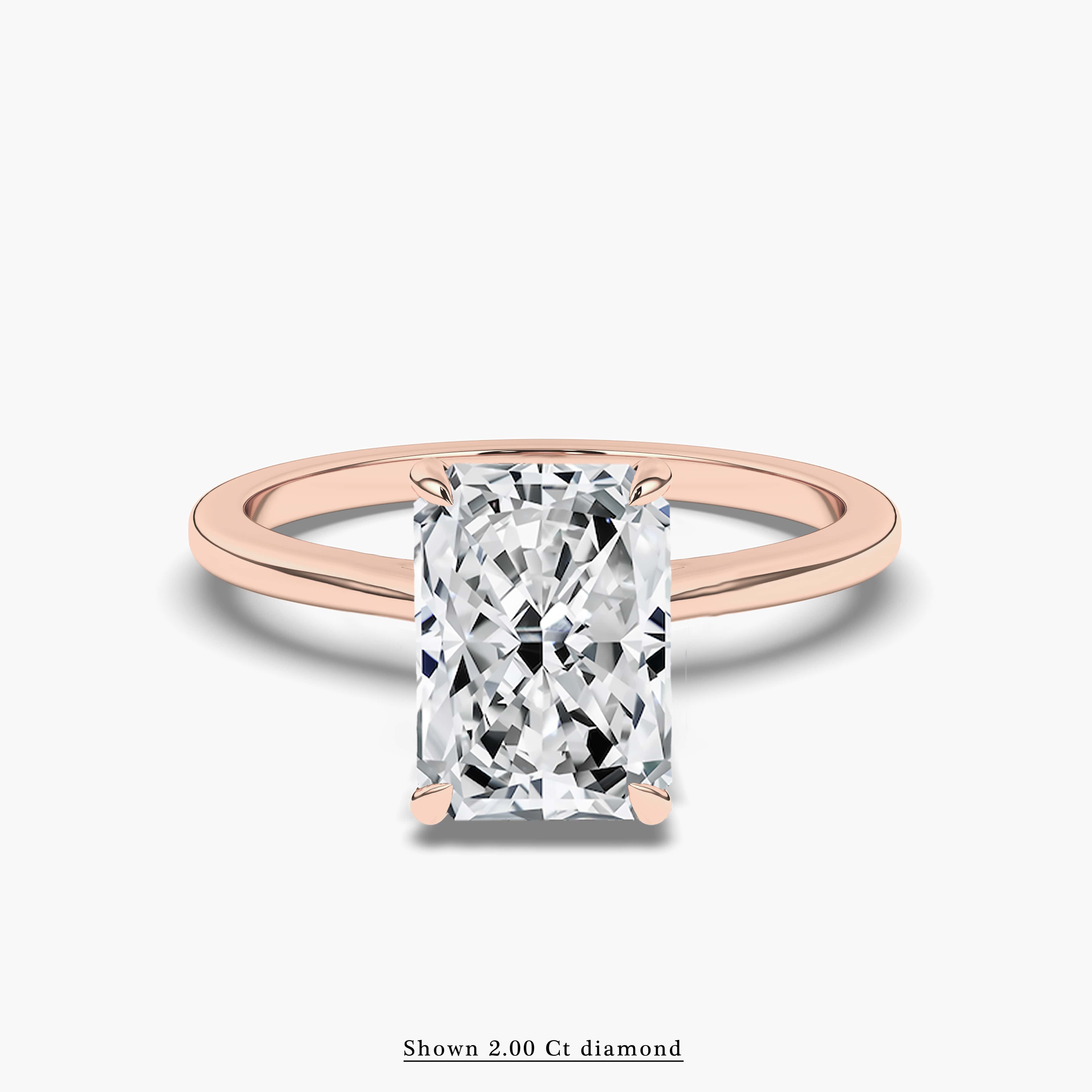 Rose Gold Cathedral Engagement Ring