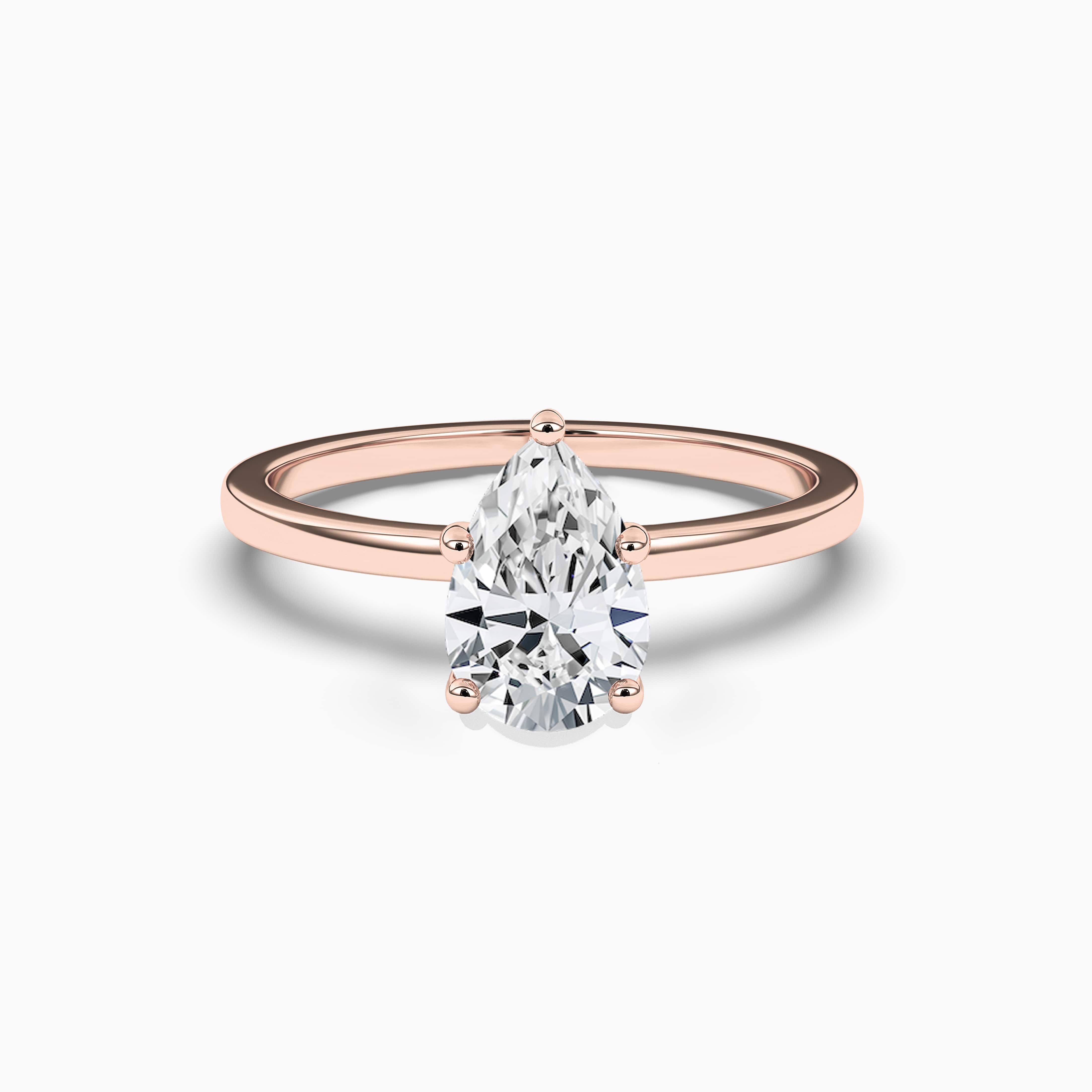 2ct pear shaped engagement ring