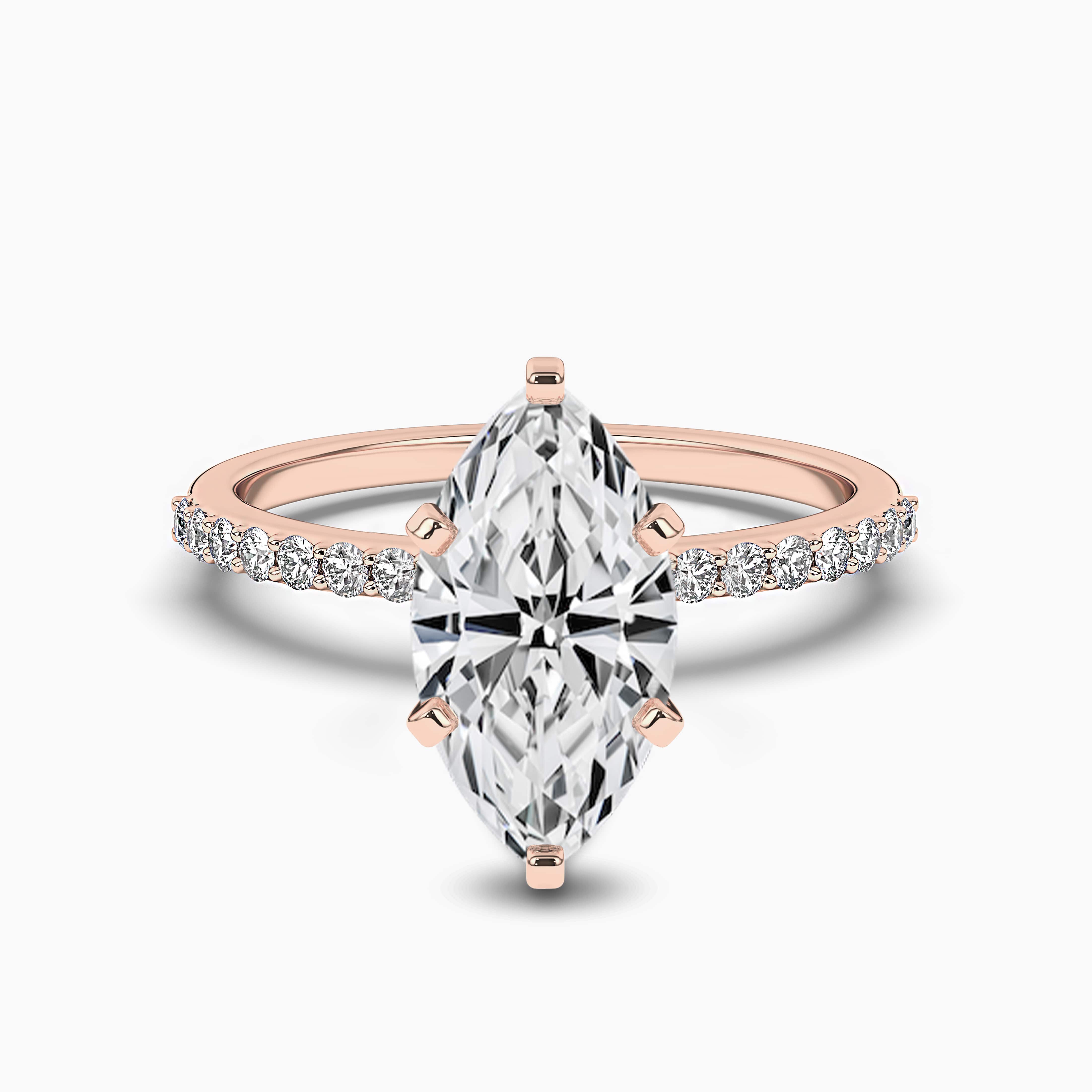 Marquise Cut Lab Grown Diamond Ring