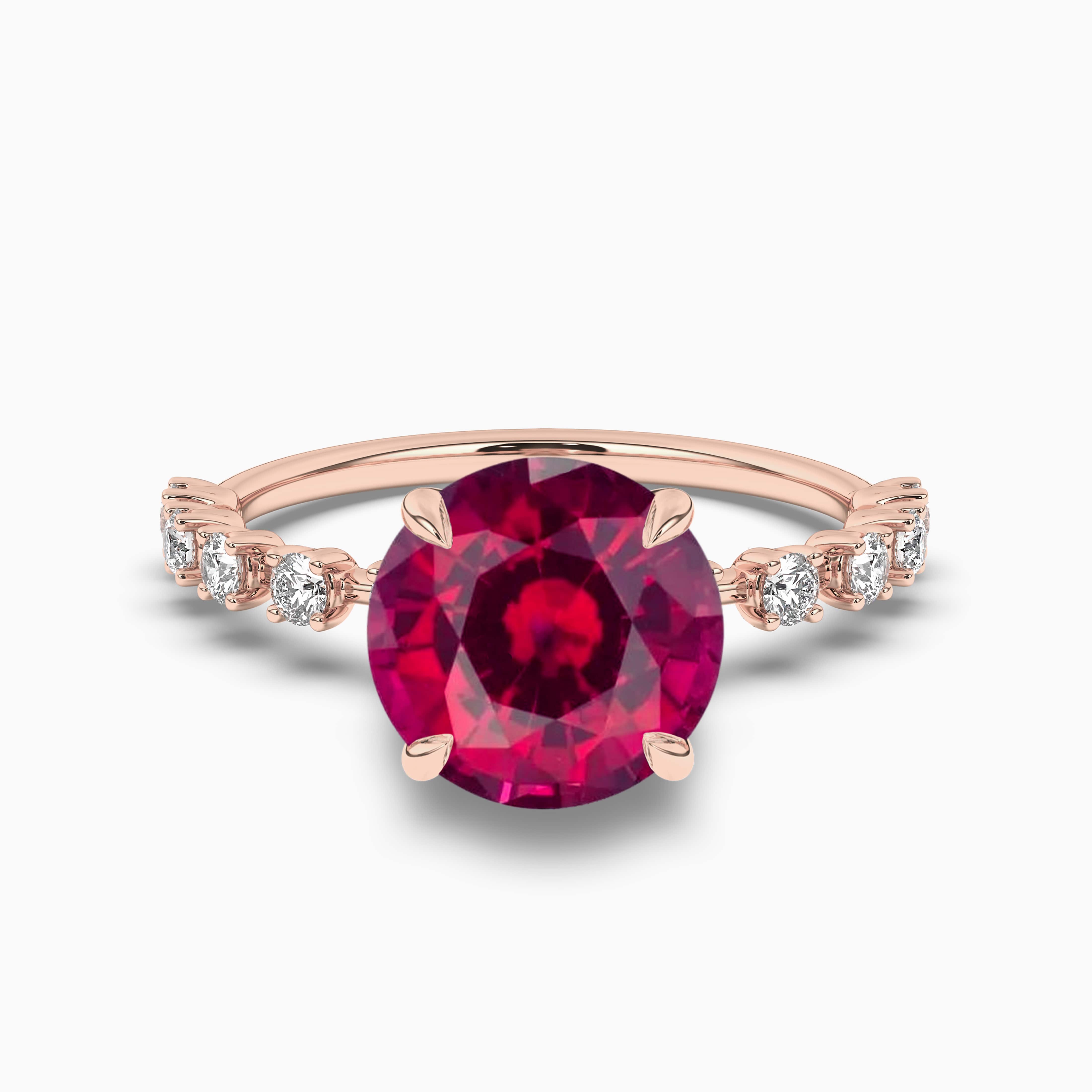 Ruby Rose Engagement Ring 