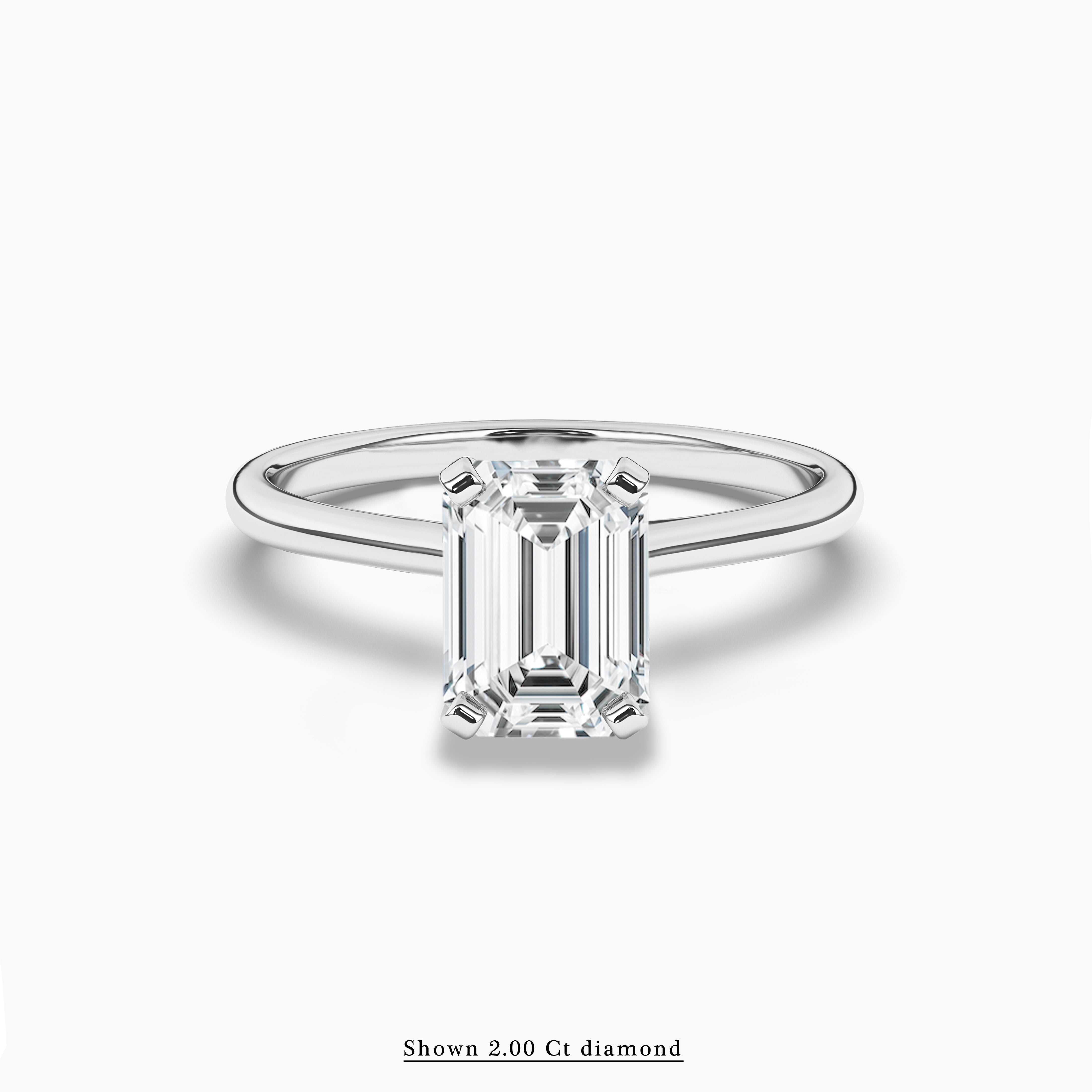 2.00 ct white gold diamond engagement ring