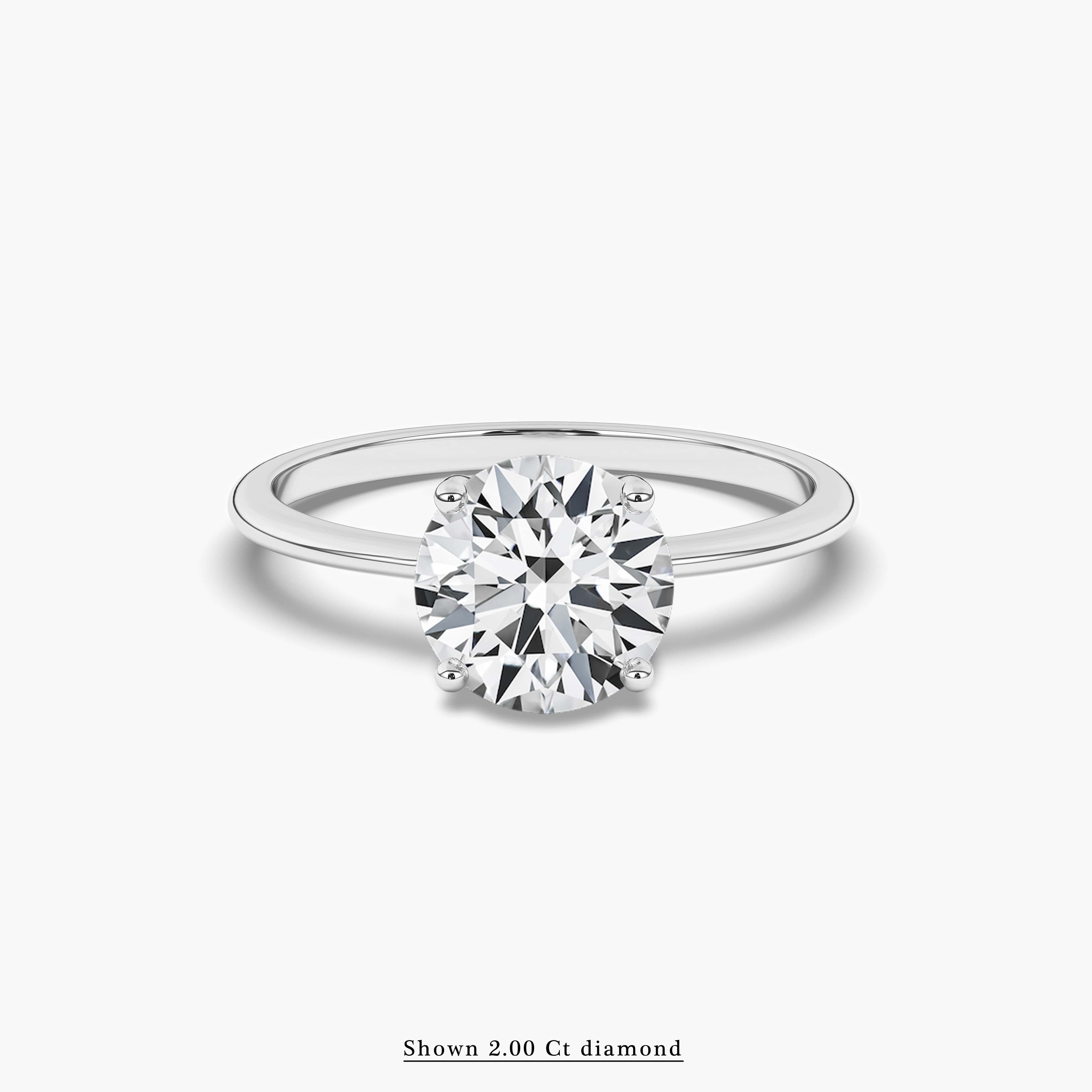 White Gold Solitaire Engagement Ring