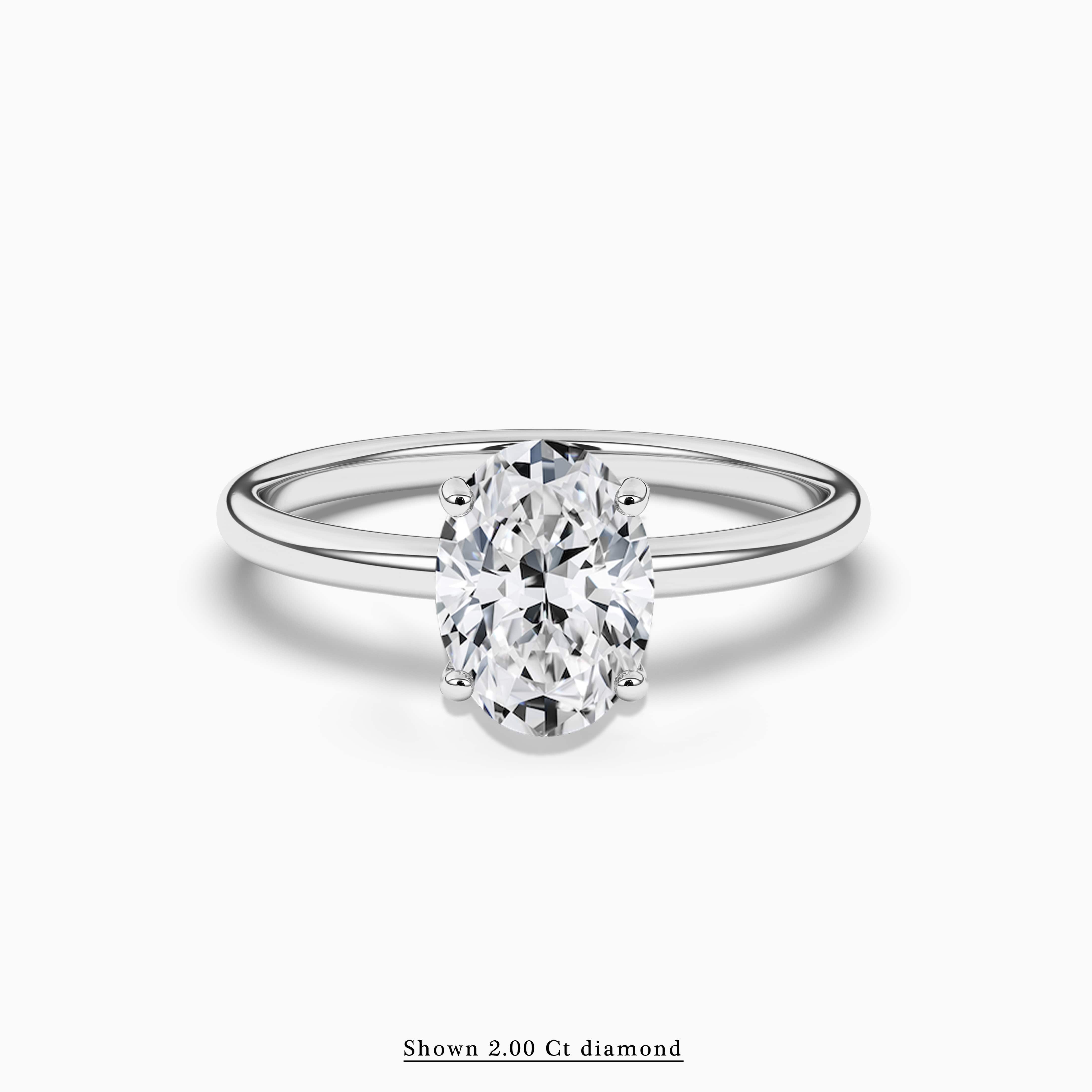 white gold solitaire engagement ring