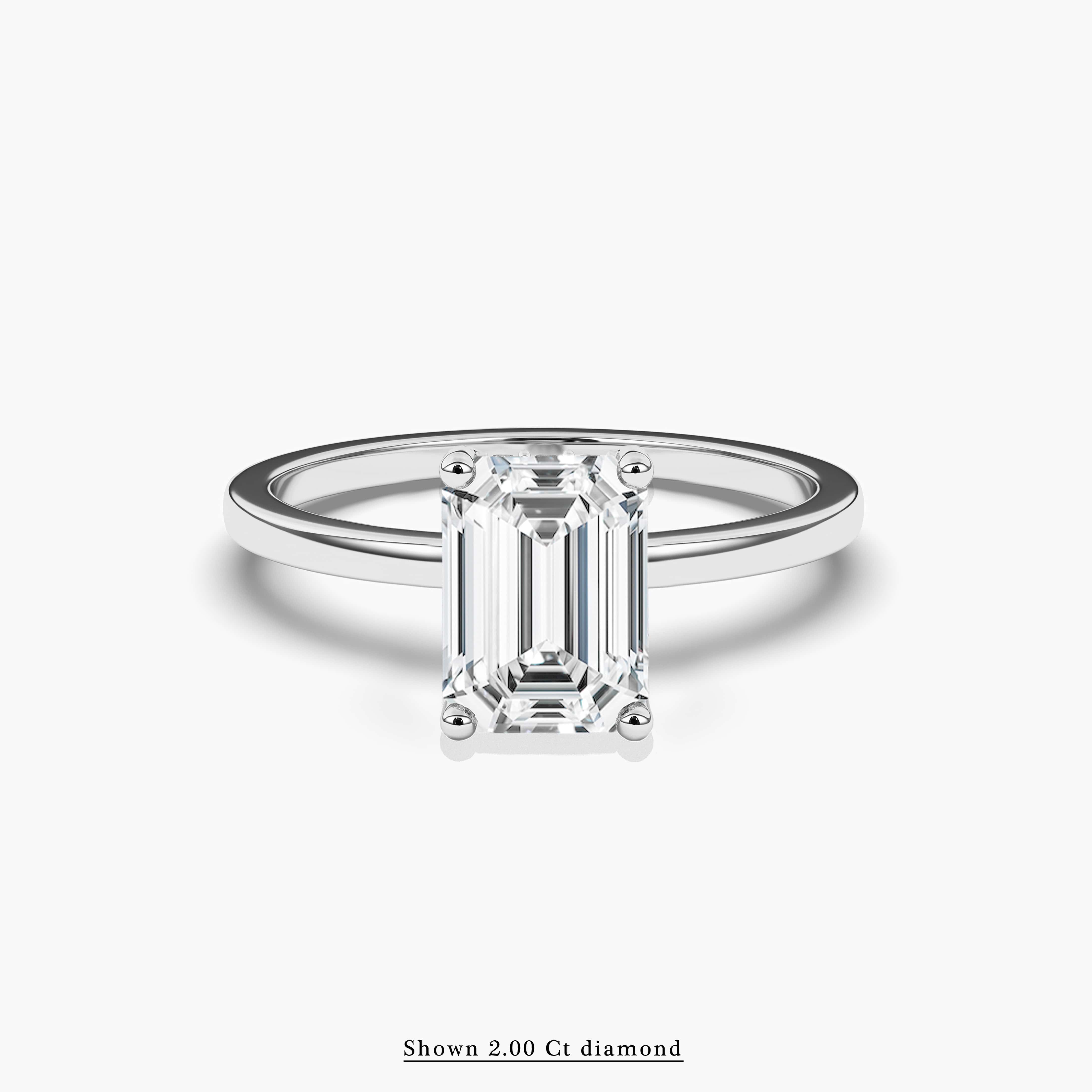  White Gold Engagement Ring
