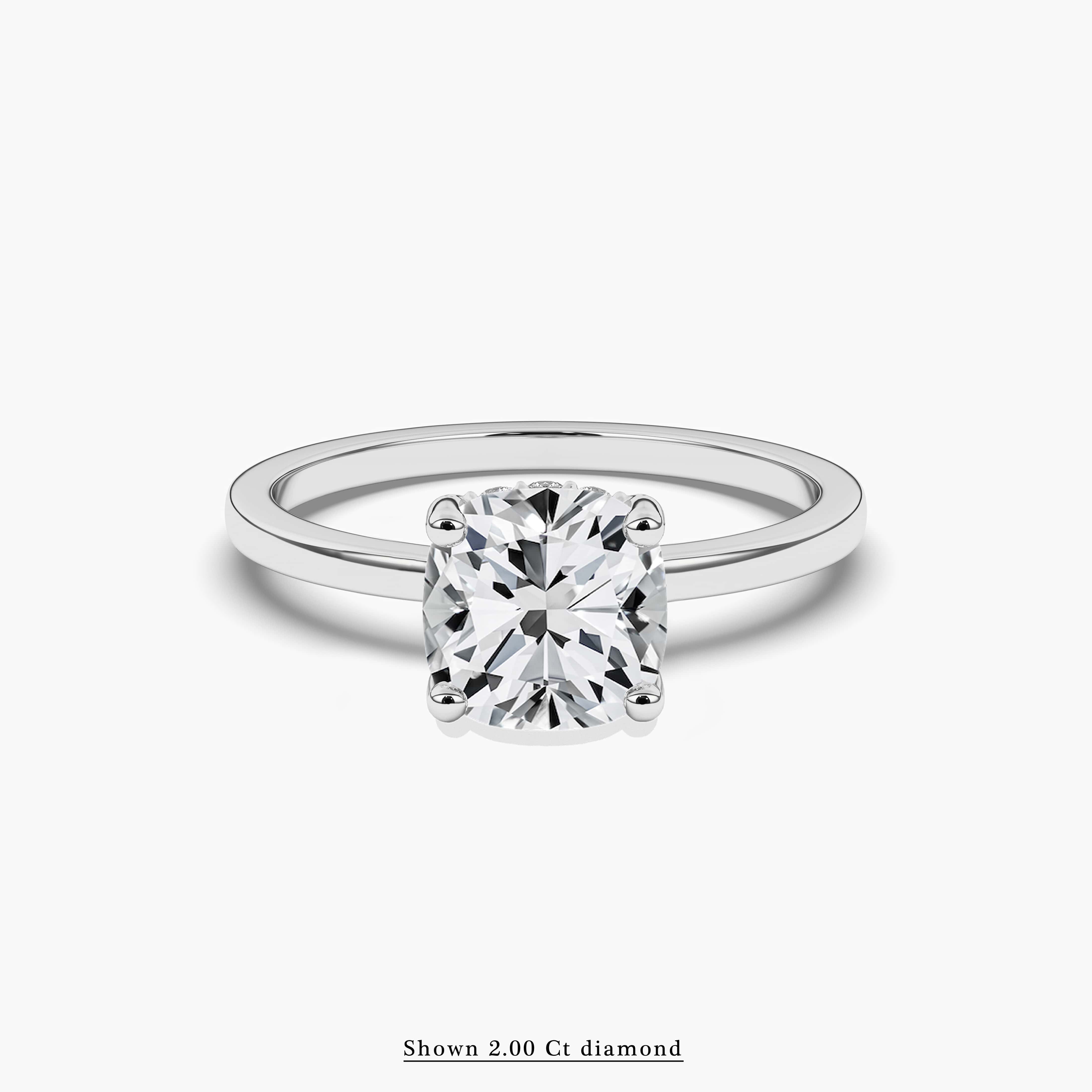2 carat solitaire diamond ring