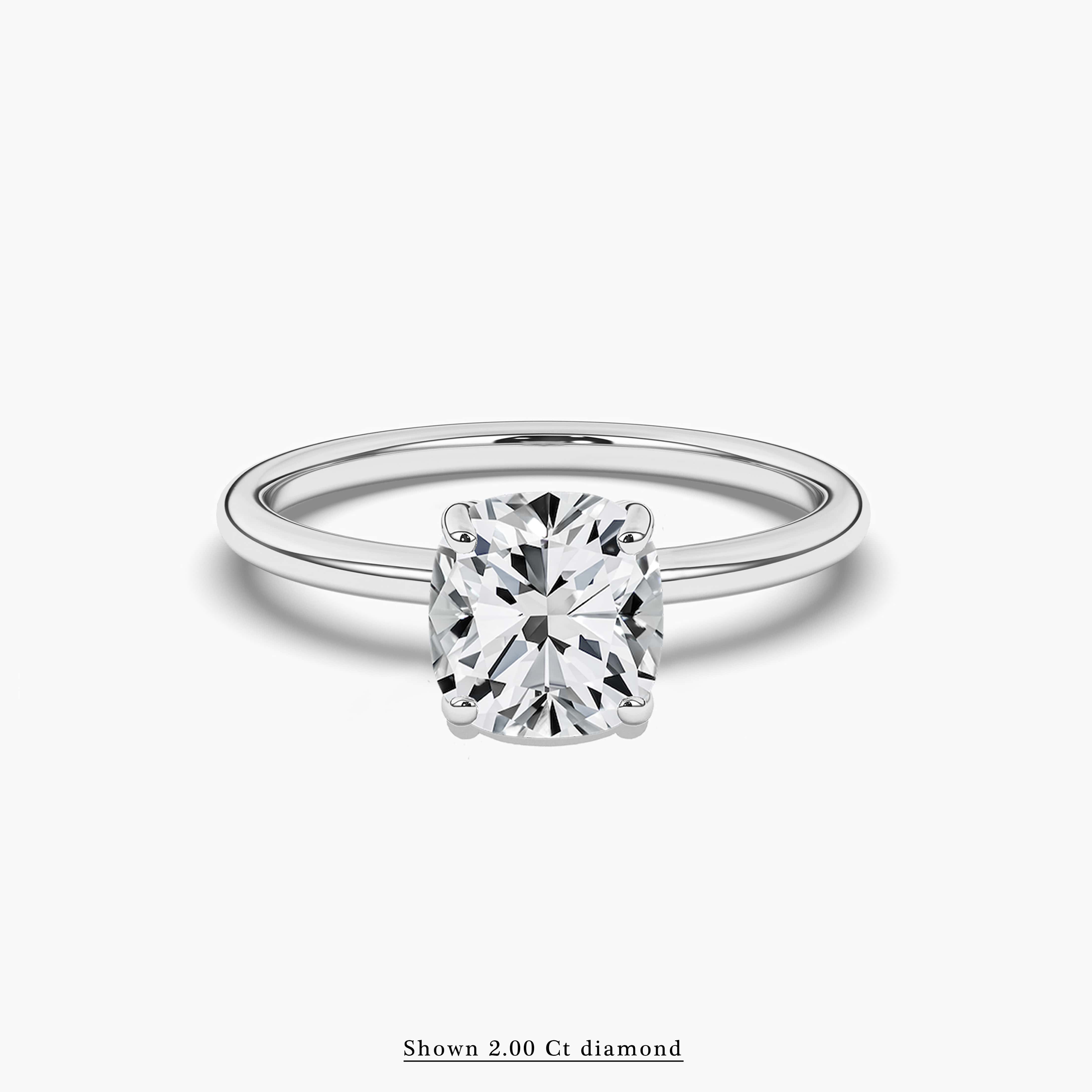2 carat solitaire diamond ring