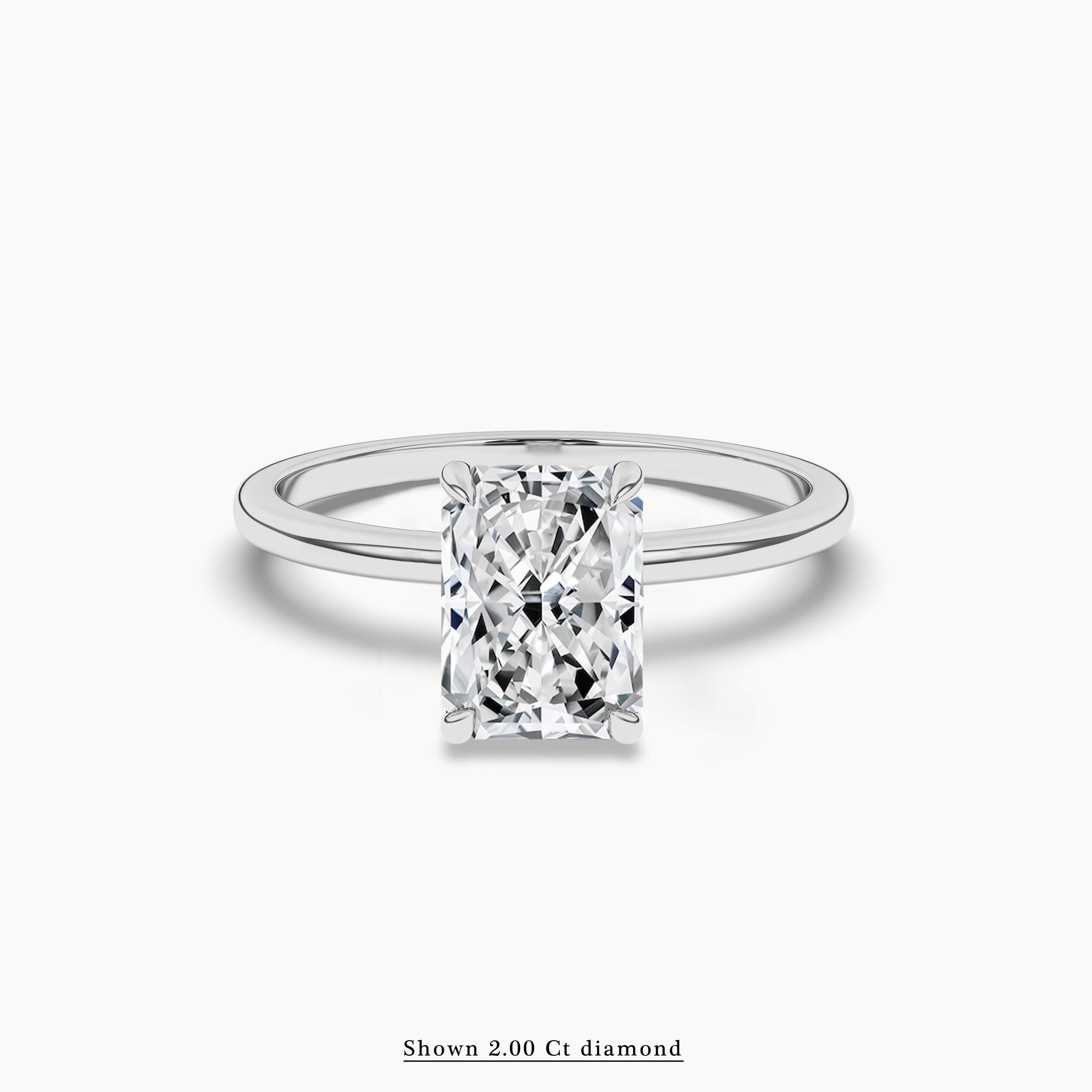 2.00 ct hidden halo engagement rings