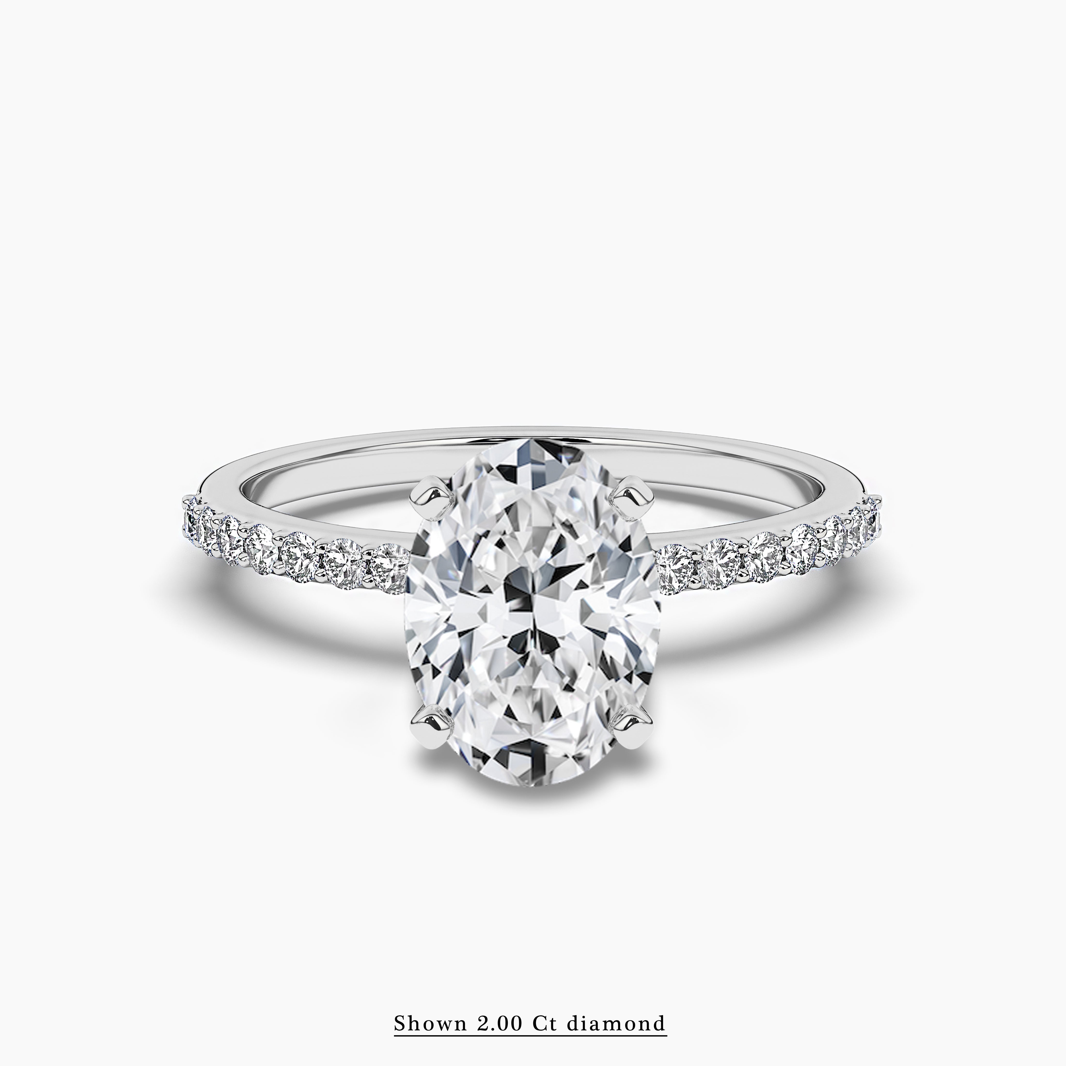 Oval Cut Lab Grown Diamond Rings