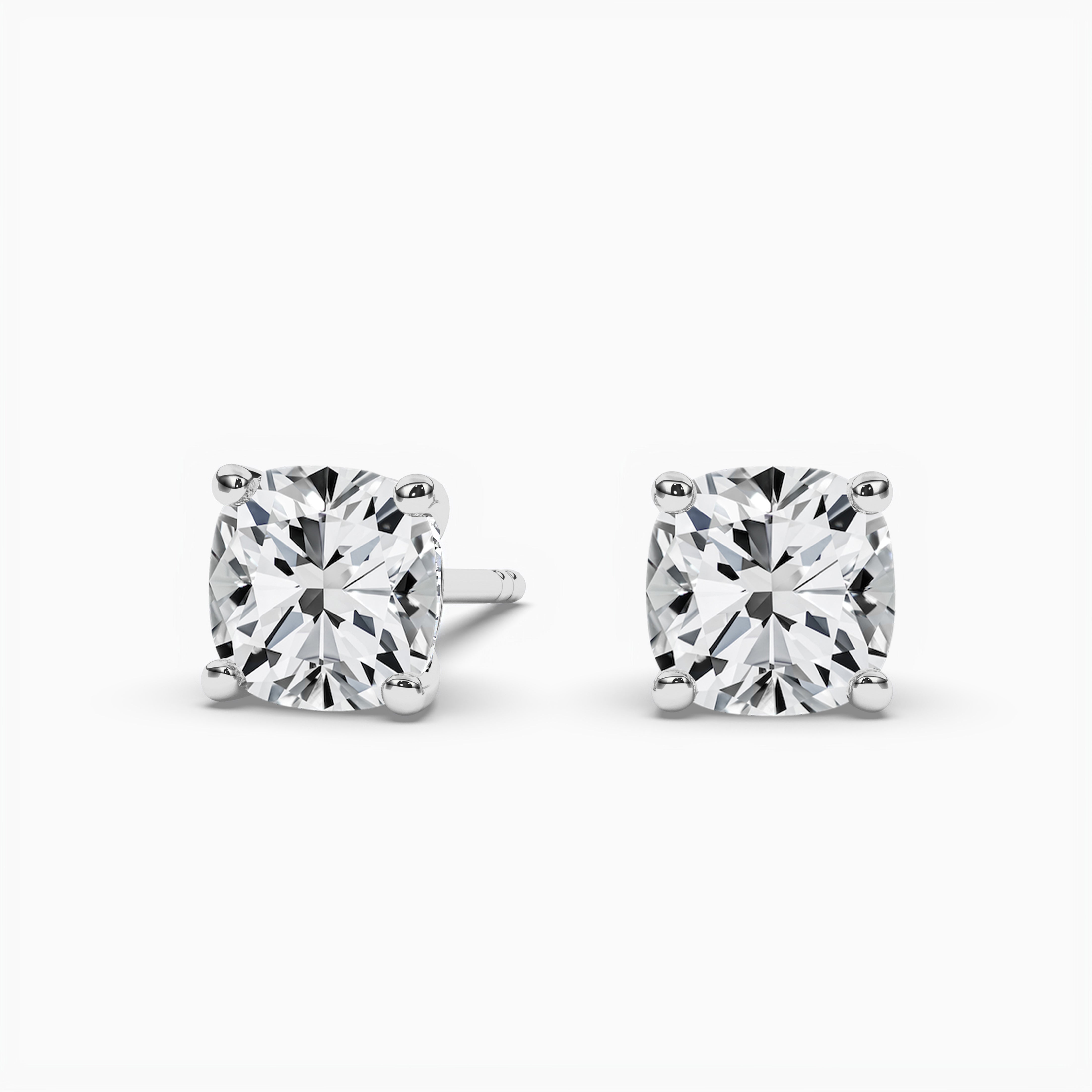2.00 ct white gold and diamond earrings