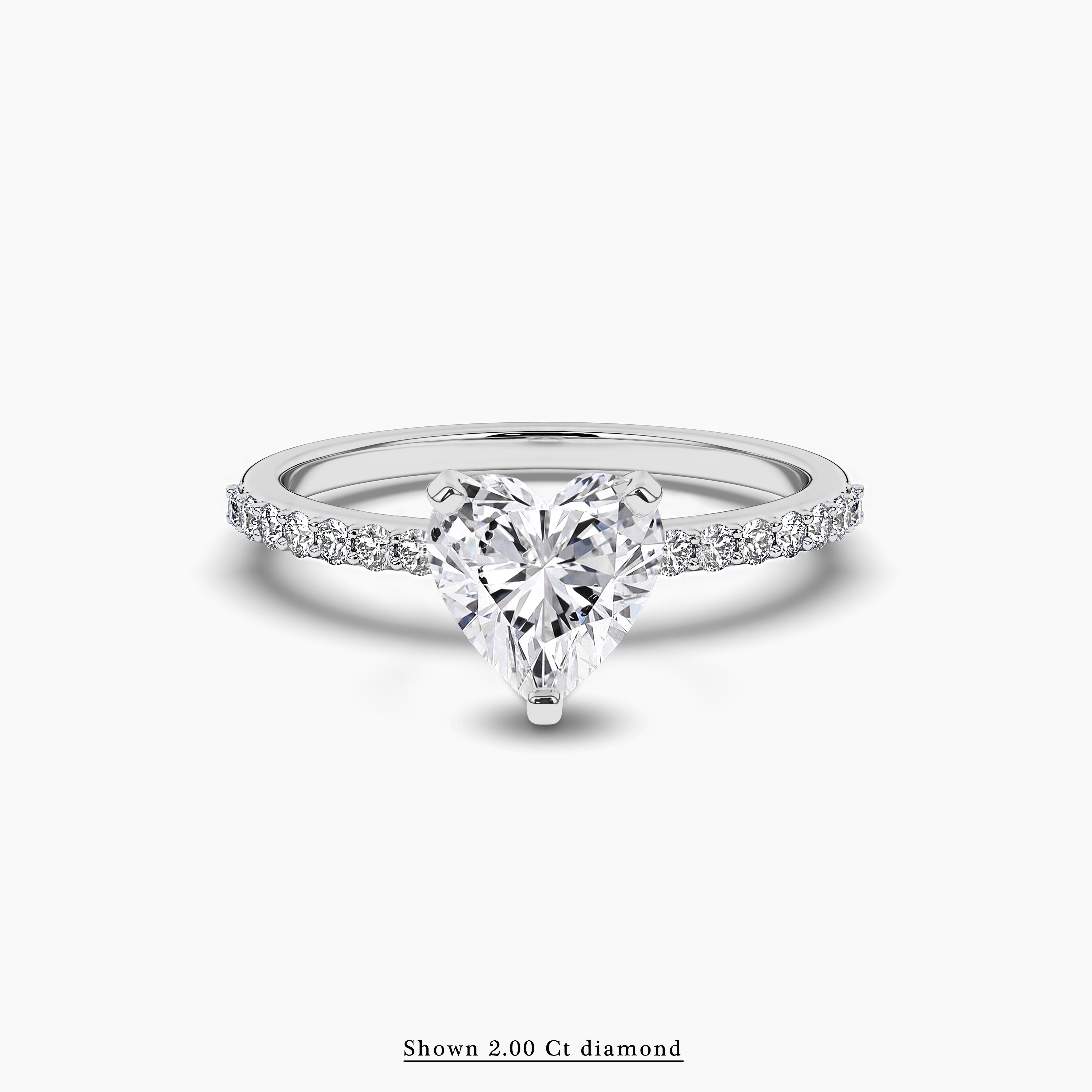 Engagement Ring with Side Accents