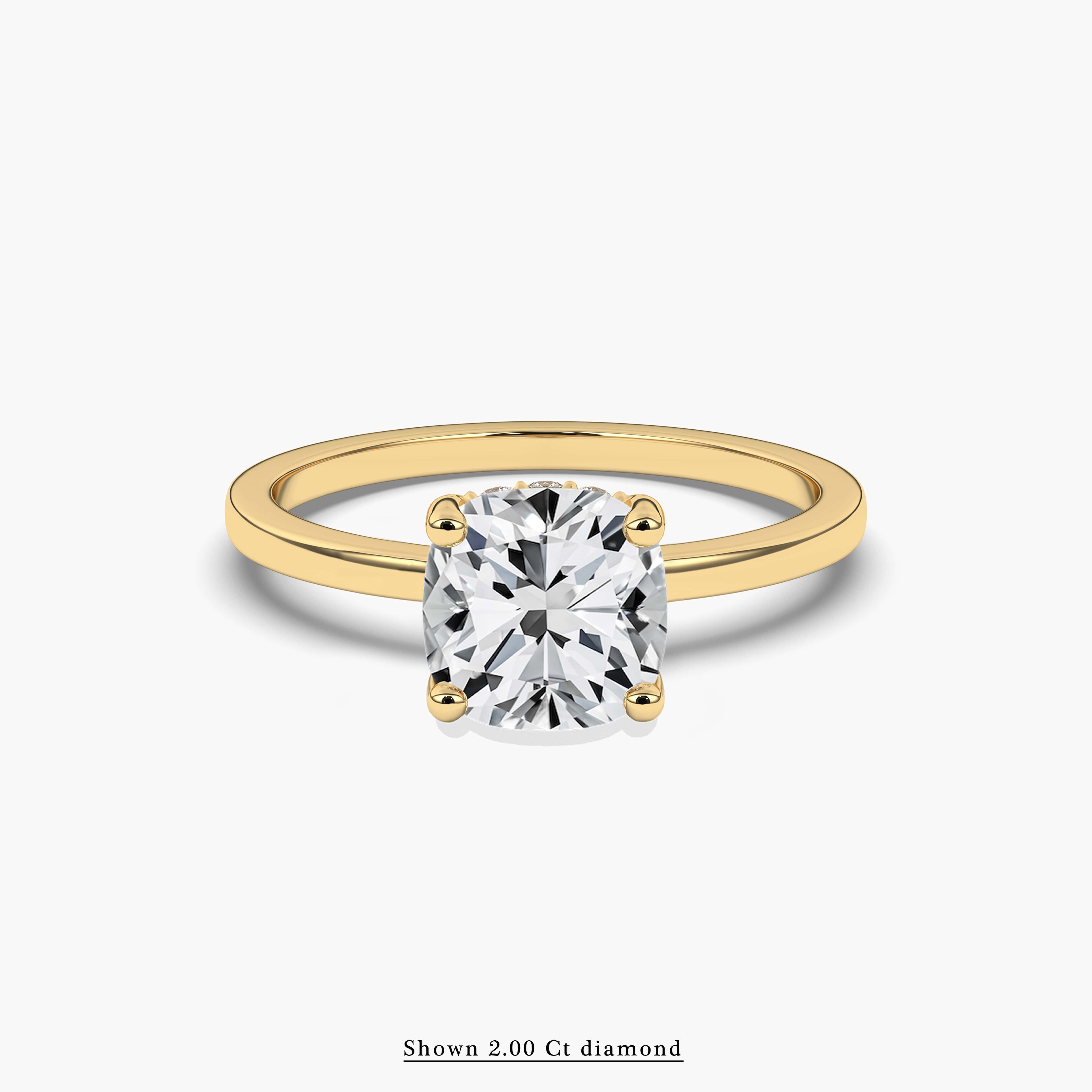 ladies solitaire diamond ring