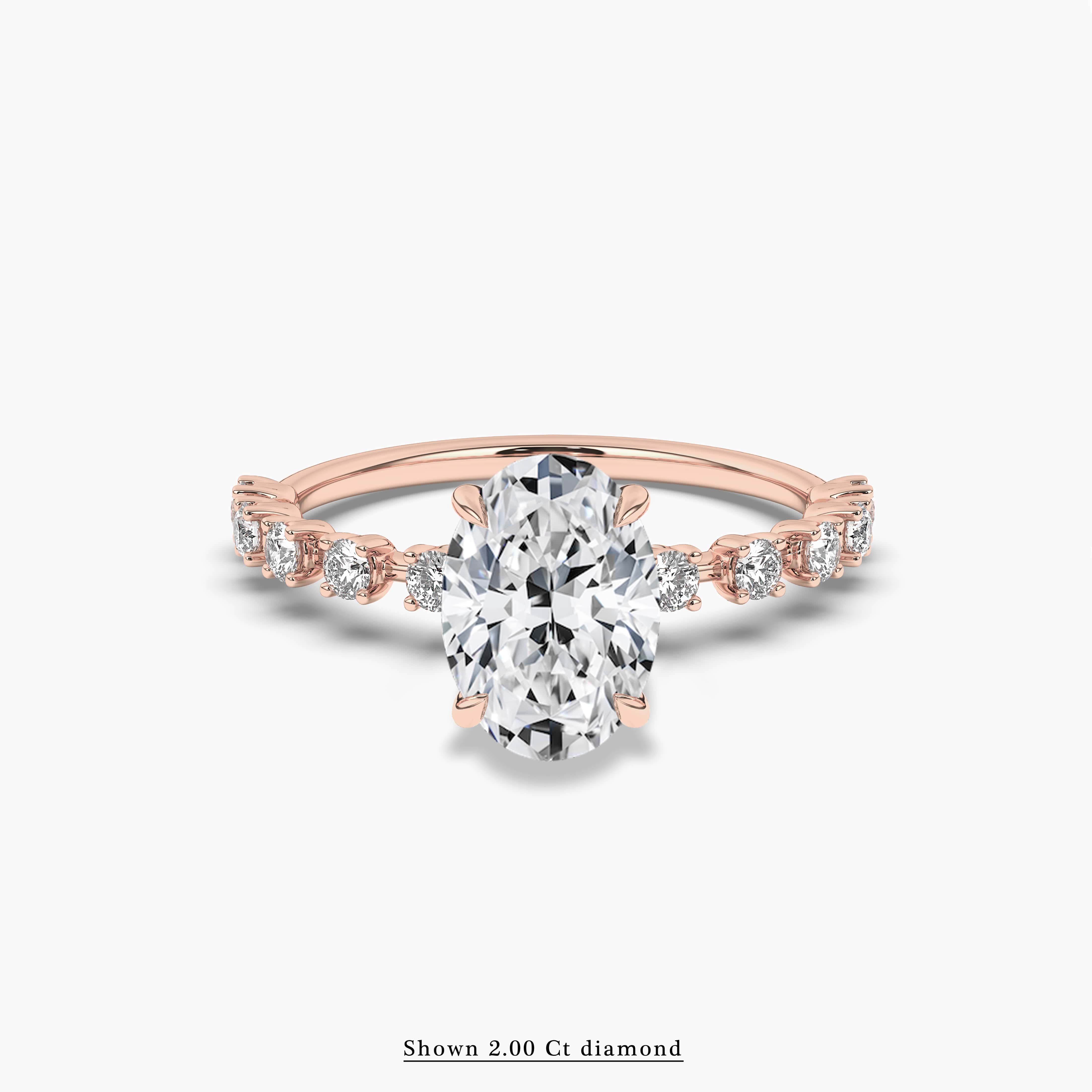 Oval Cut Solitaire Engagement Ring 