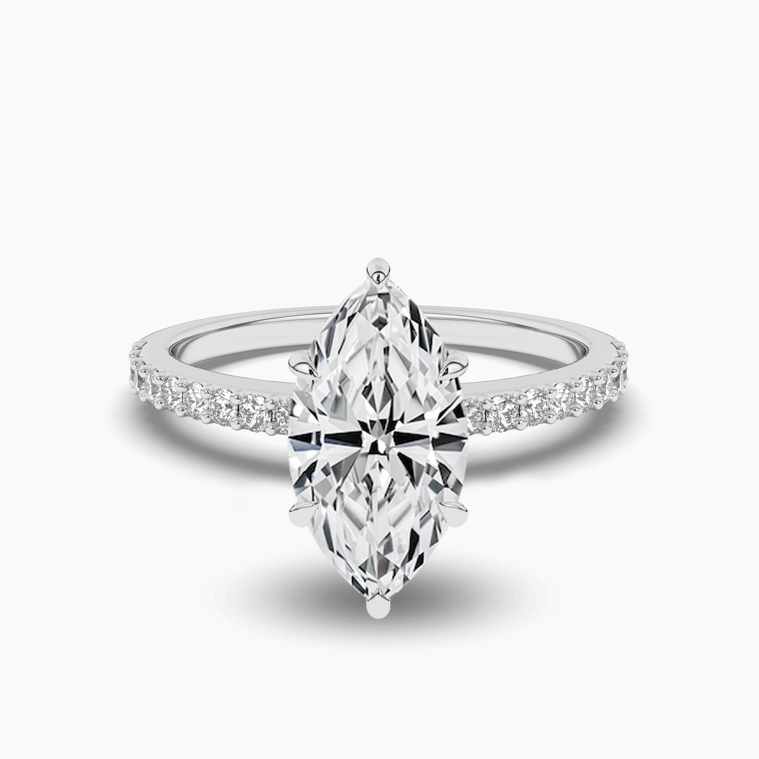 2ct marquise diamond ring white gold