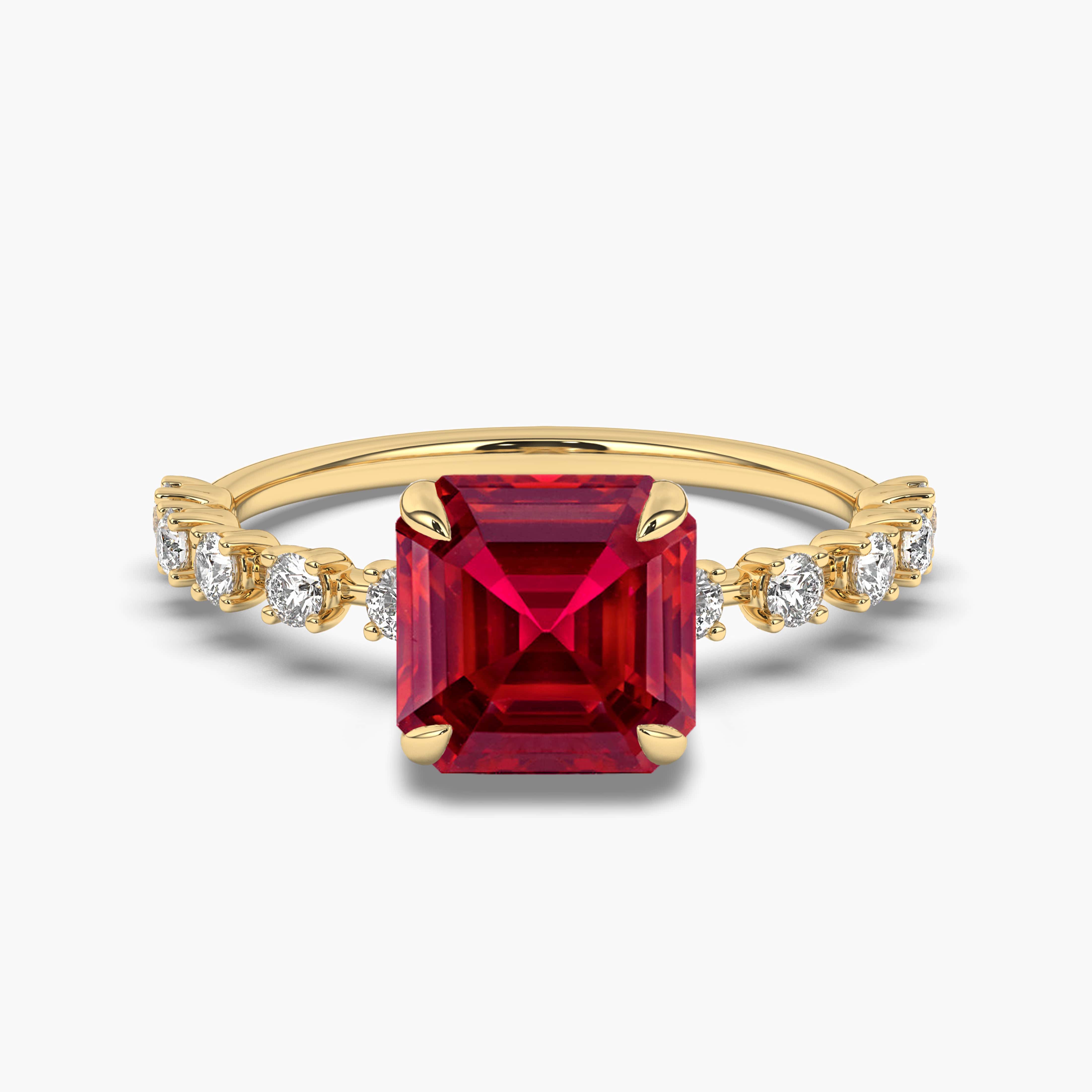 Asscher on sale cut gemstone