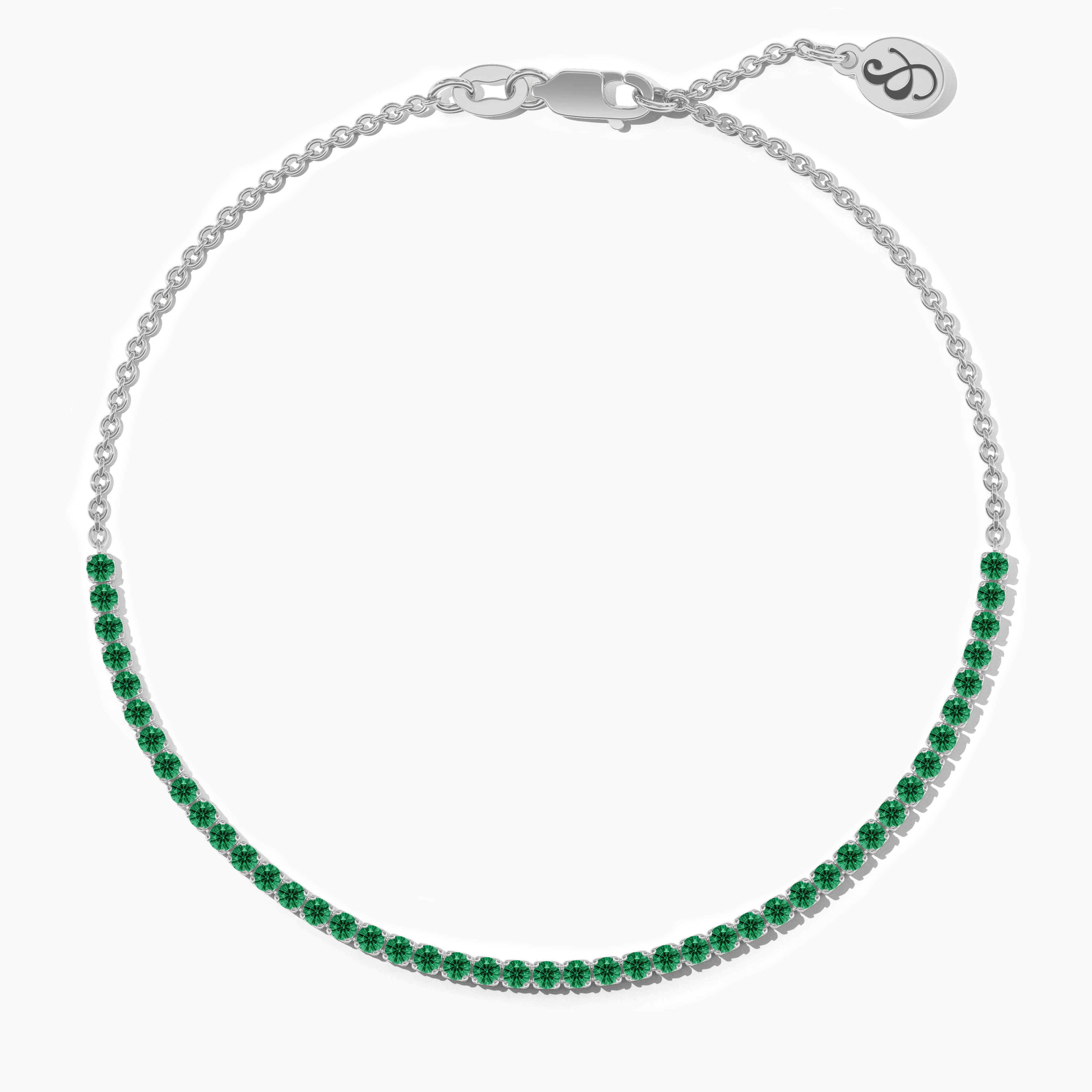 diamond and emerald tennis bracelet​