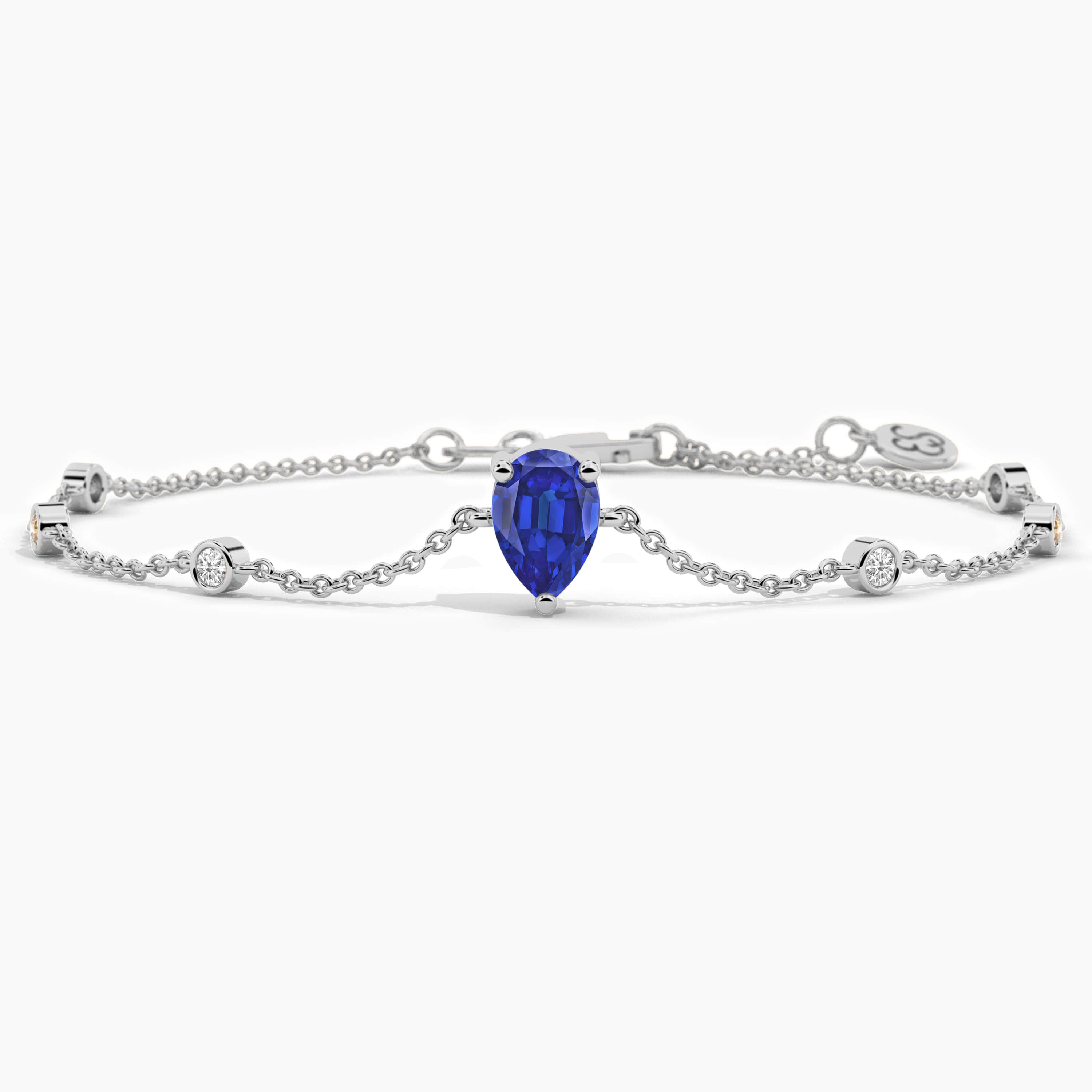 sapphire bracelets white gold