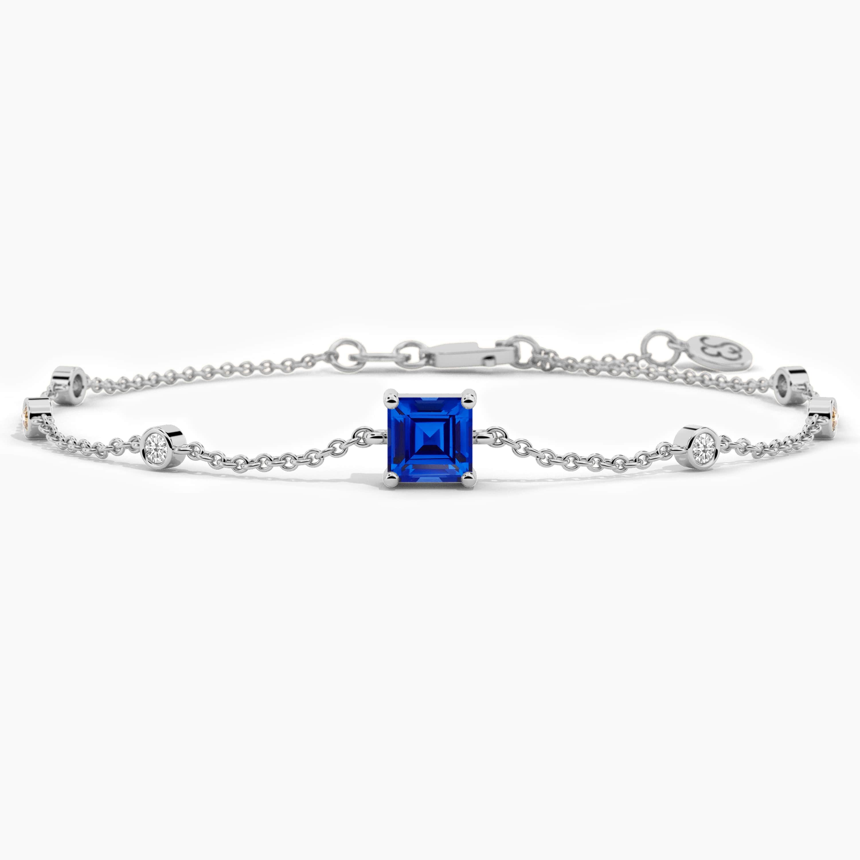 14k gold sapphire bracelet