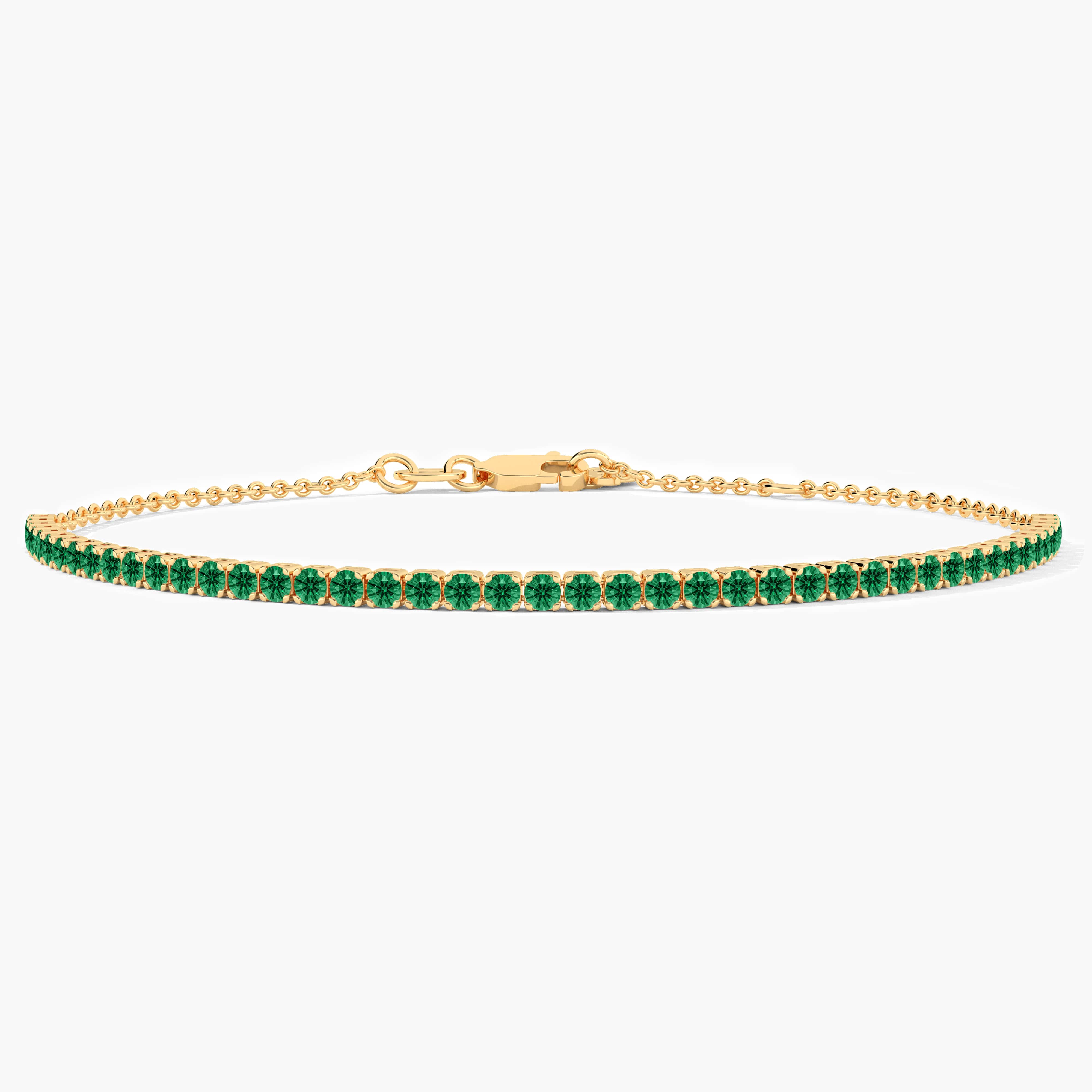 bracelet diamond emerald tennis​