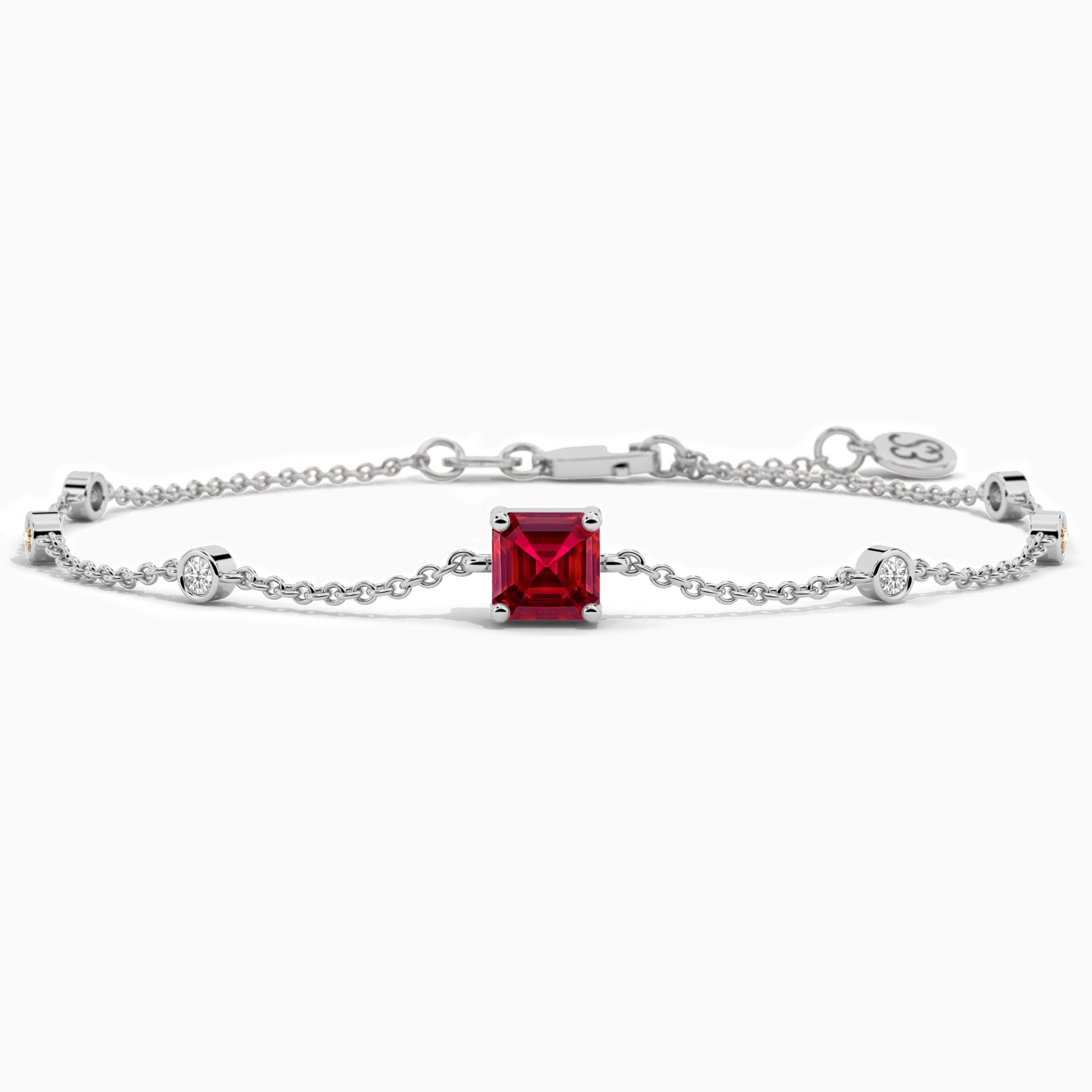 gold diamond and ruby bracelet​