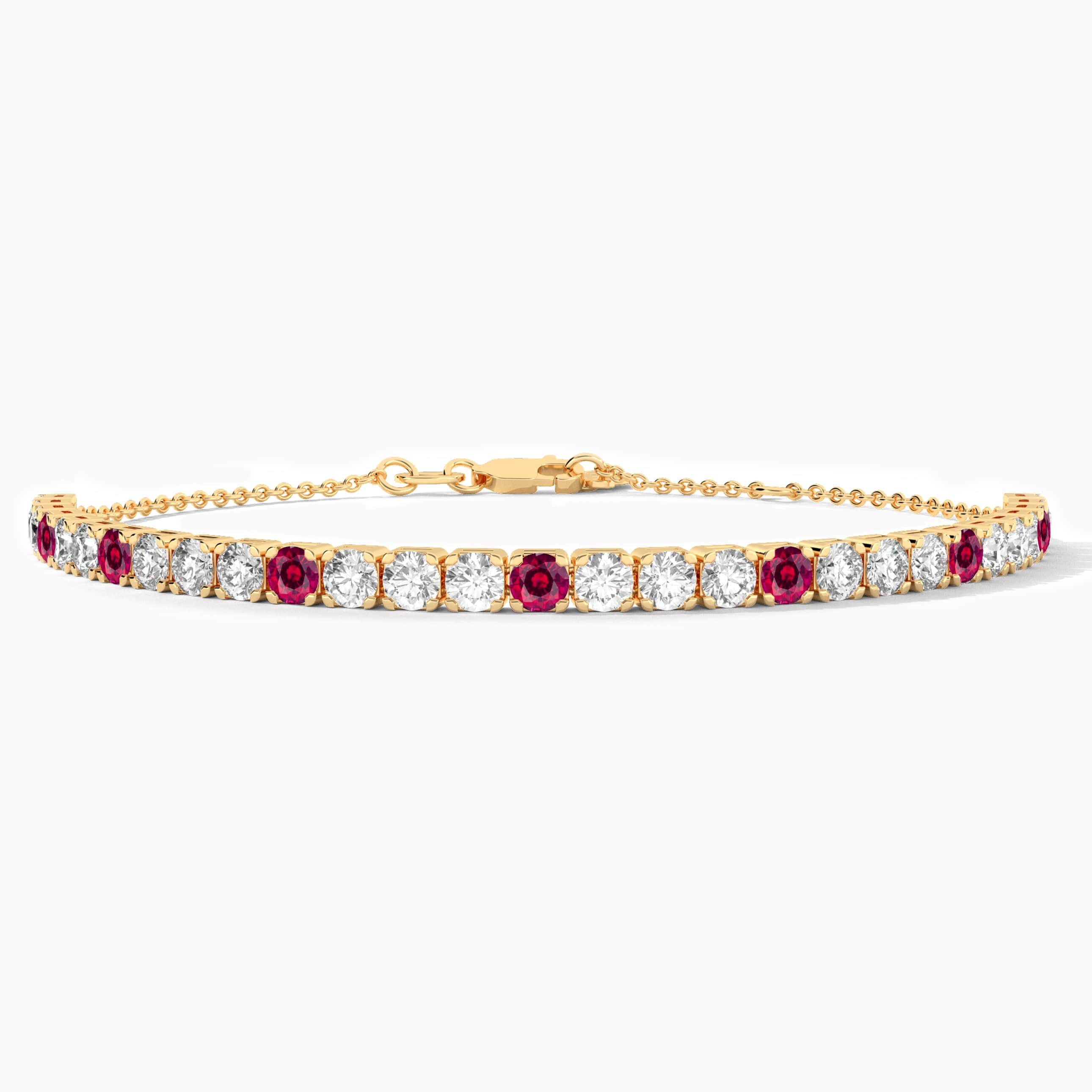 ruby tennis bracelet for woman