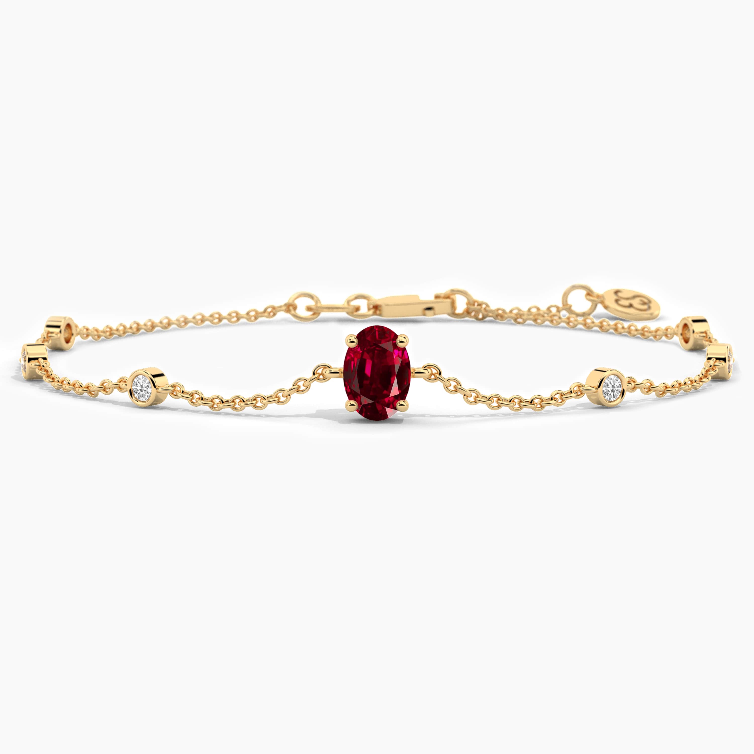 bracelet ruby diamond