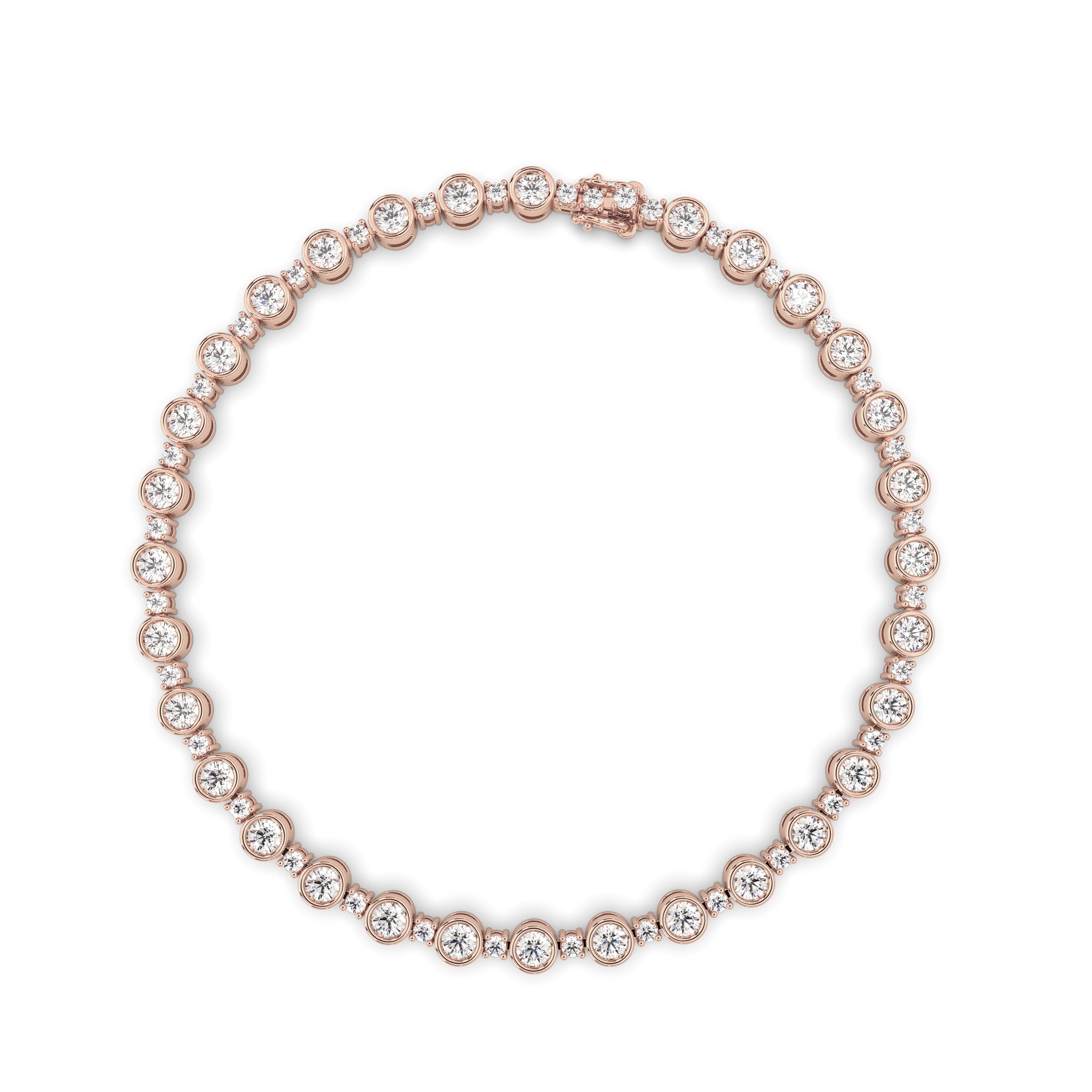 Bezel-Set Tennis Bracelet