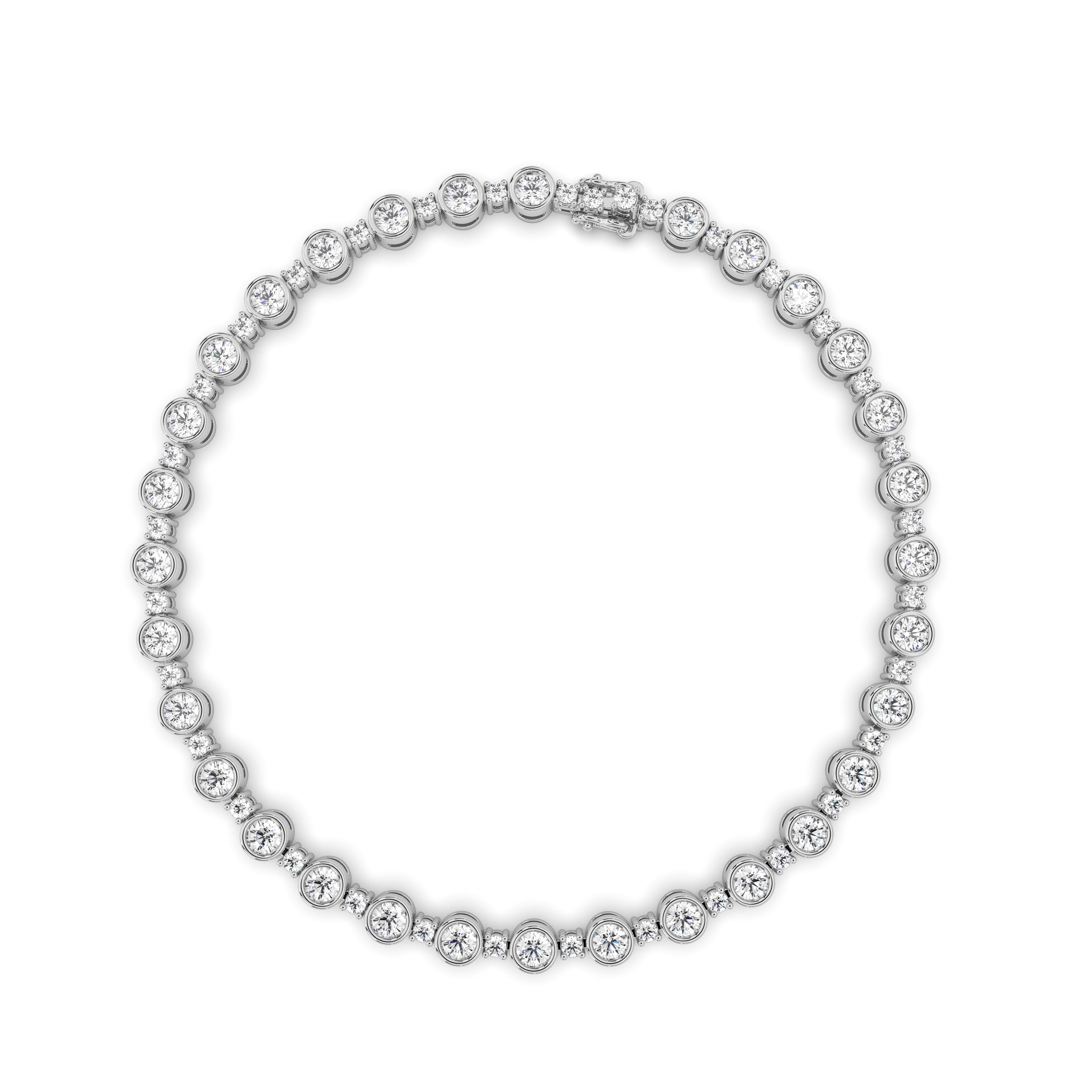 Certified Lab Created Diamond Tennis Bracelet