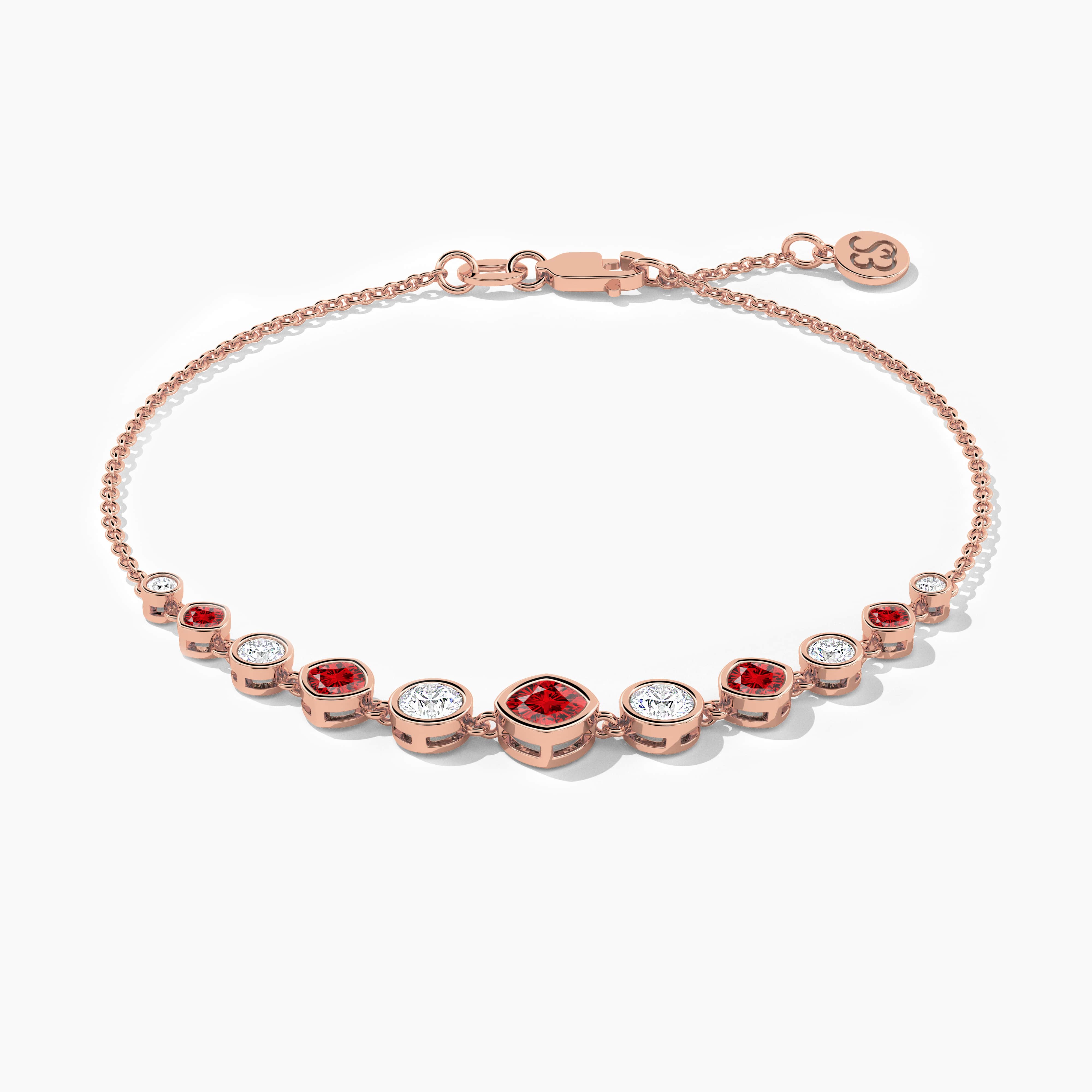 14k gold birthstone bracelet