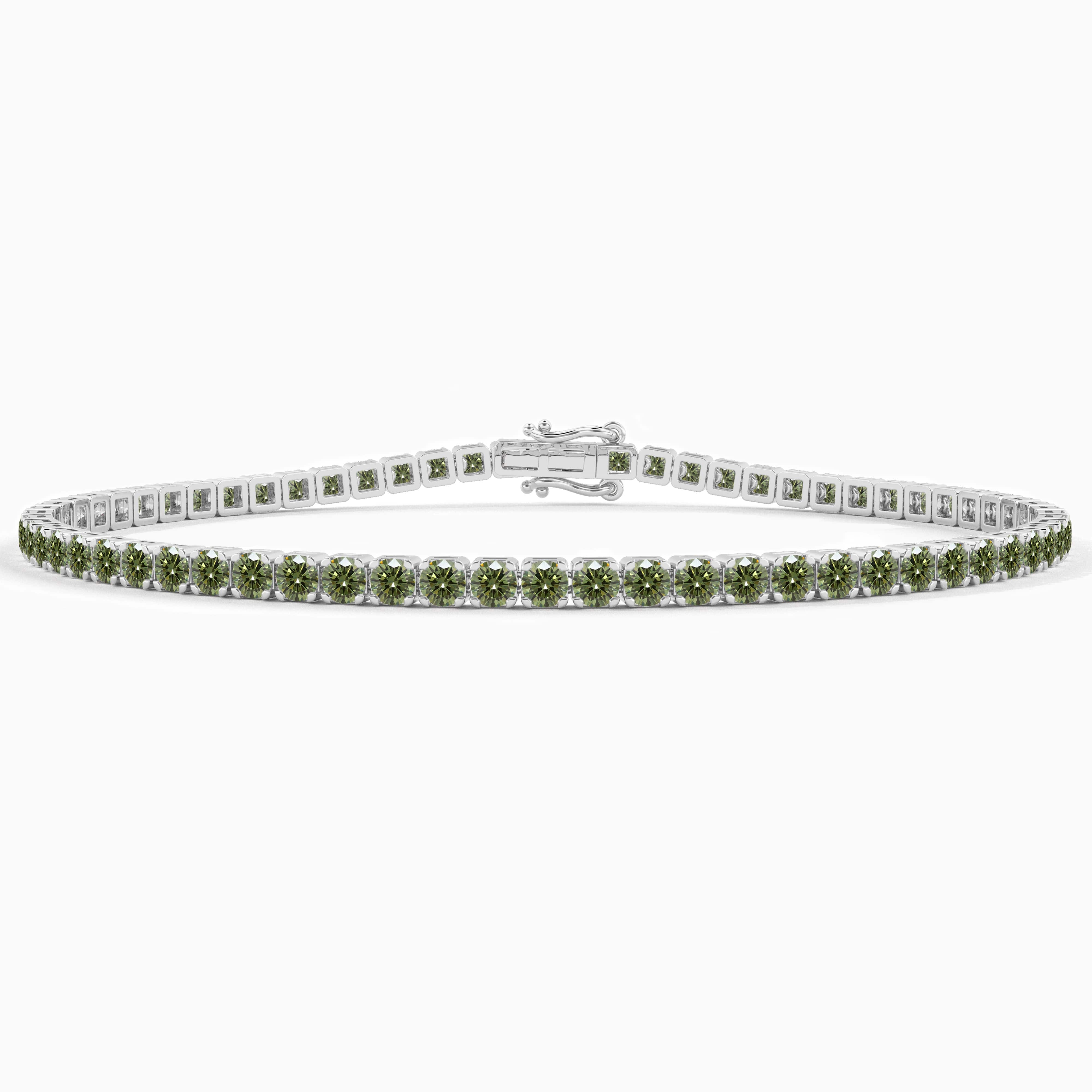 green tennis bracelet