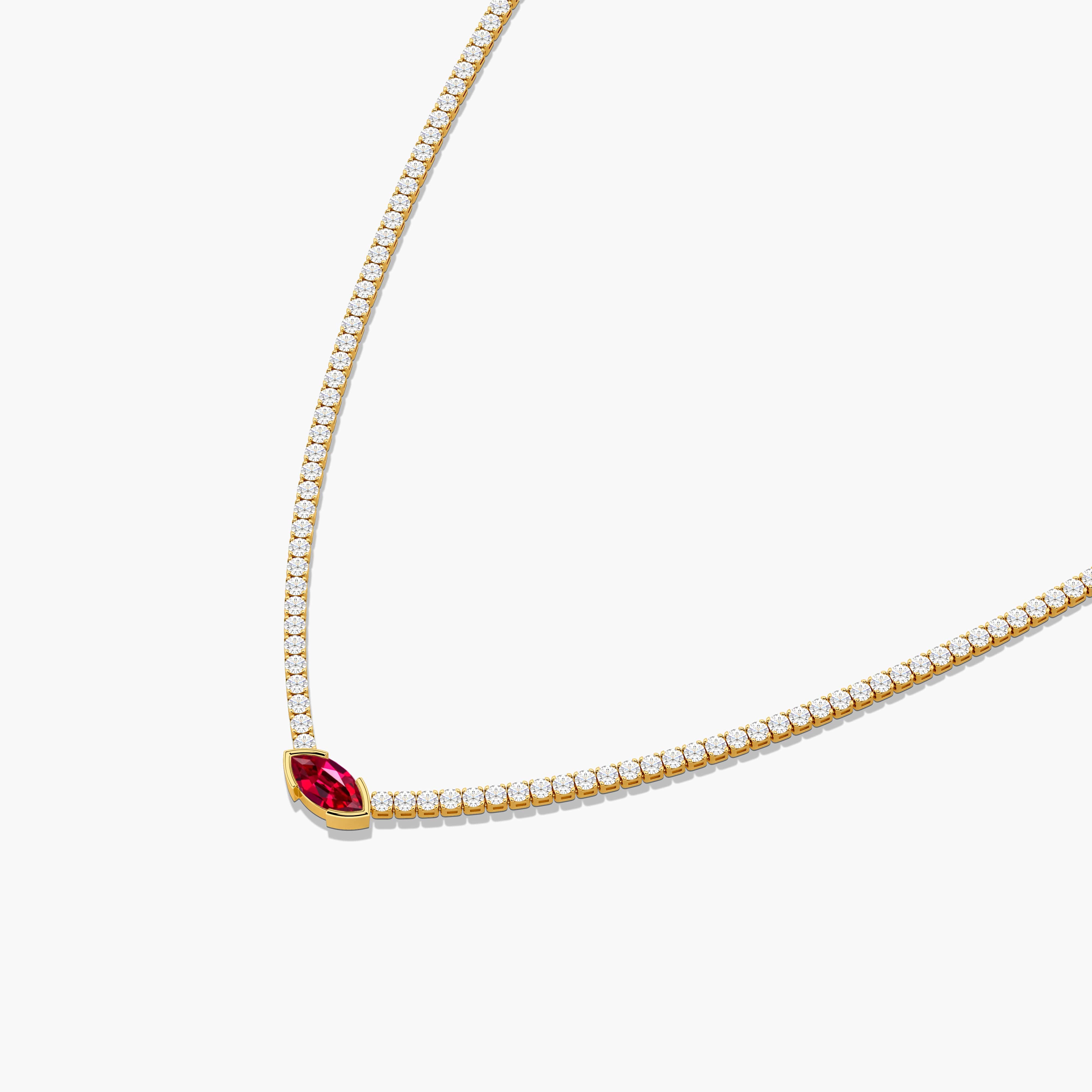 ruby gemstone necklace