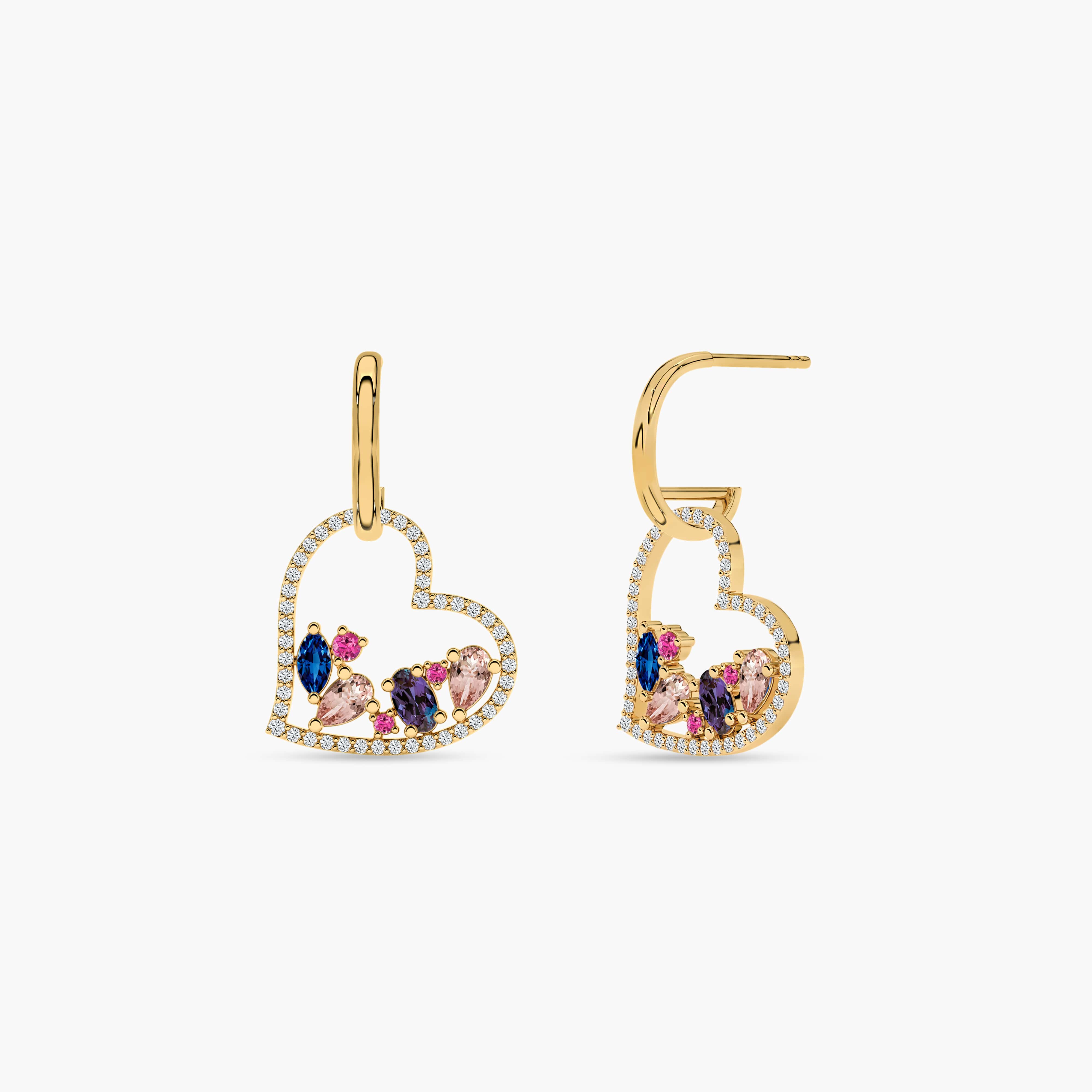 gem stone earrings