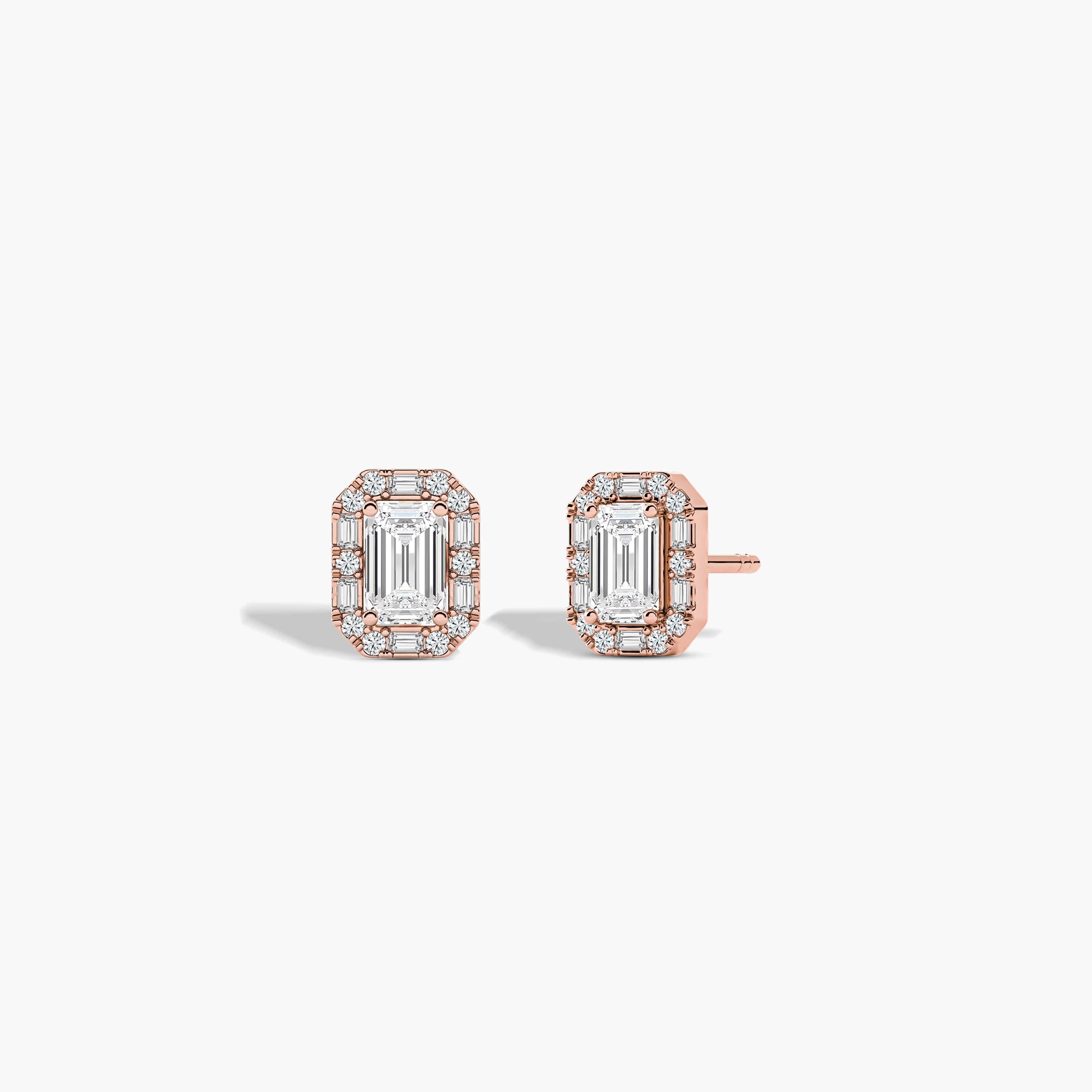 diamond halo earrings studs