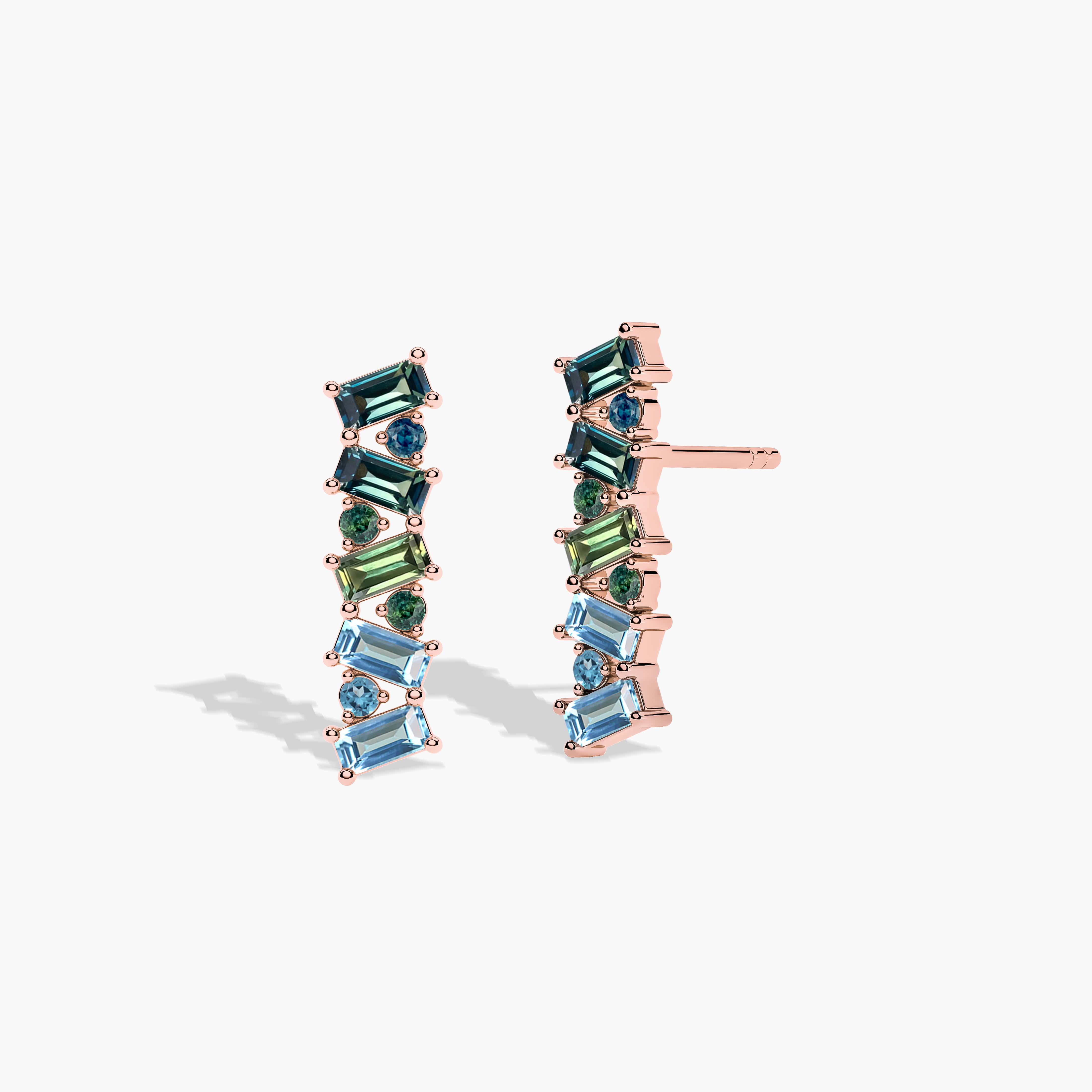 bar diamond earrings