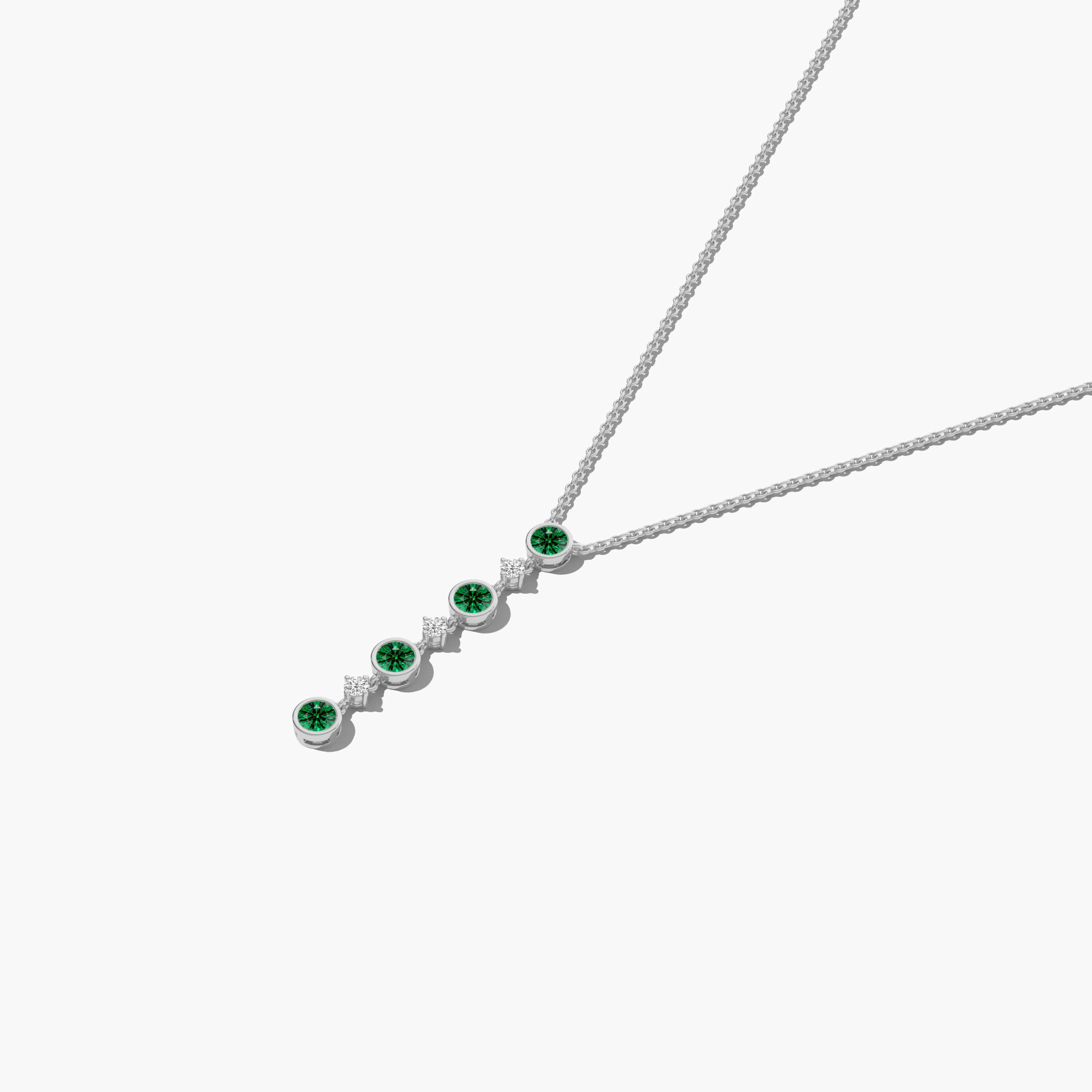 14k emerald fashion necklace