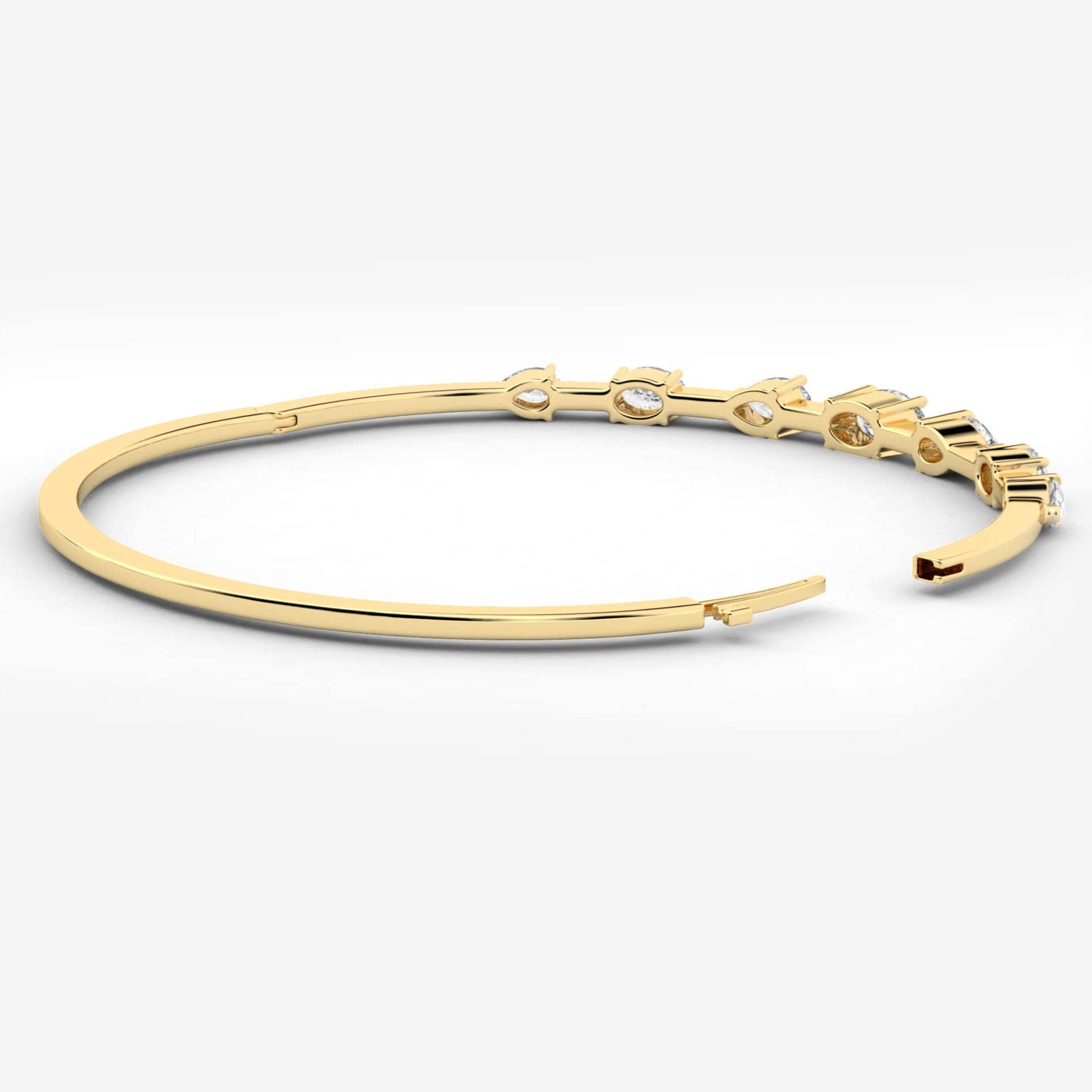 yellow gold cluster diamond bracelet 